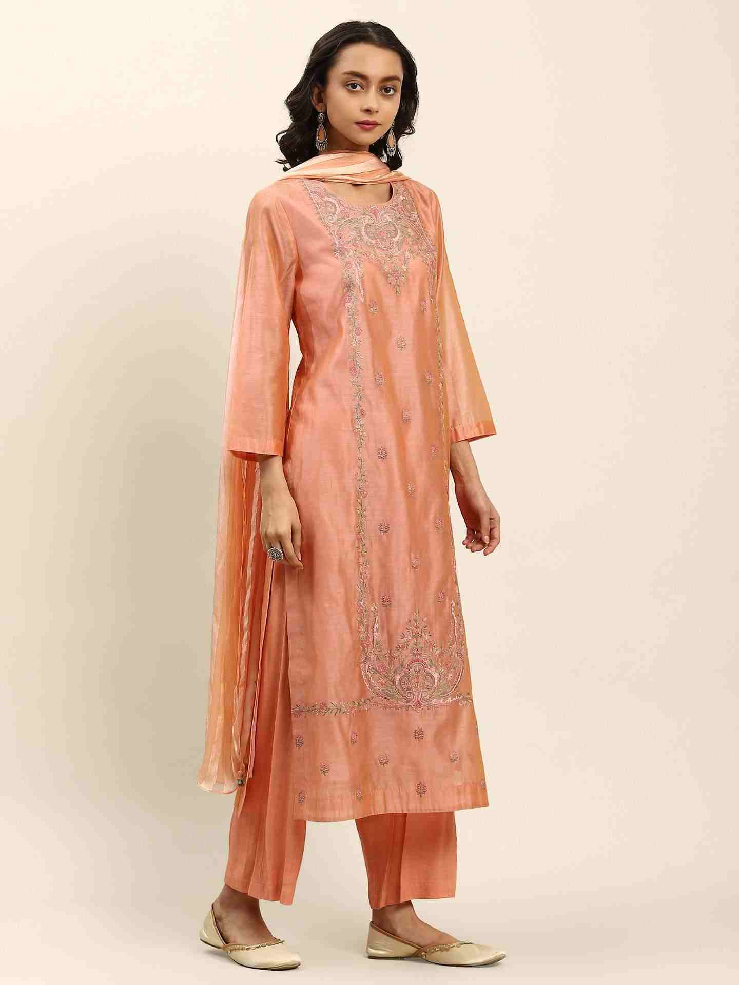Peach Banmala Suit Set