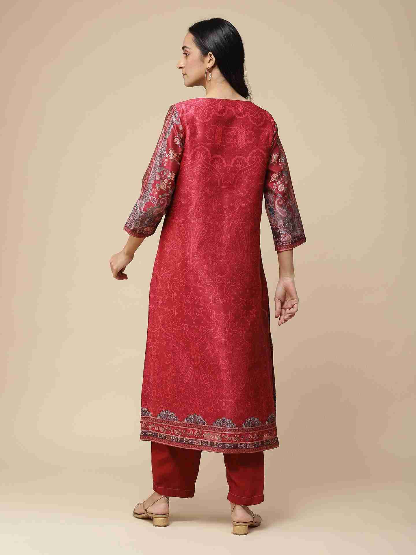 Magenta Bibhot Suit Set