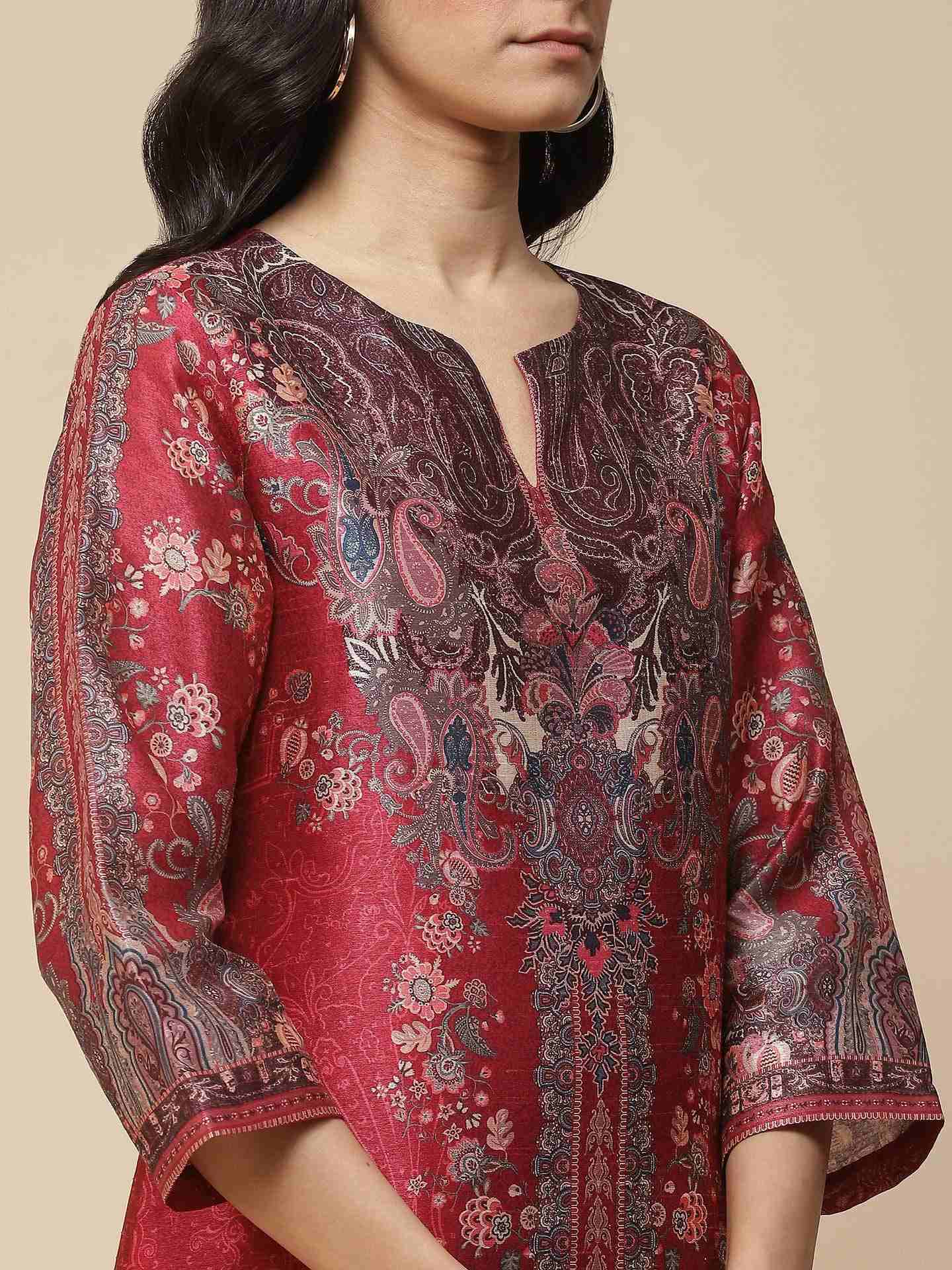 Magenta Bibhot Suit Set