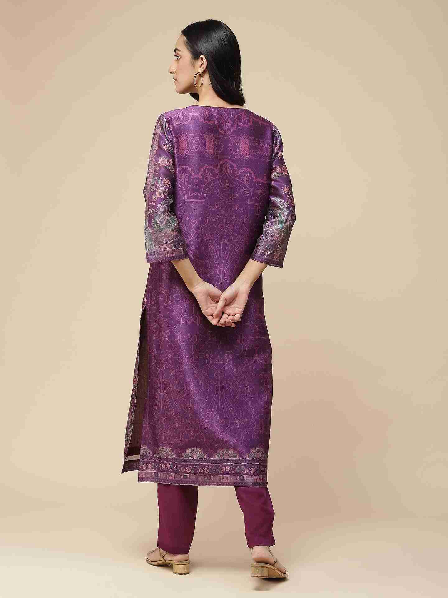 Purple Bibhot Suit Set