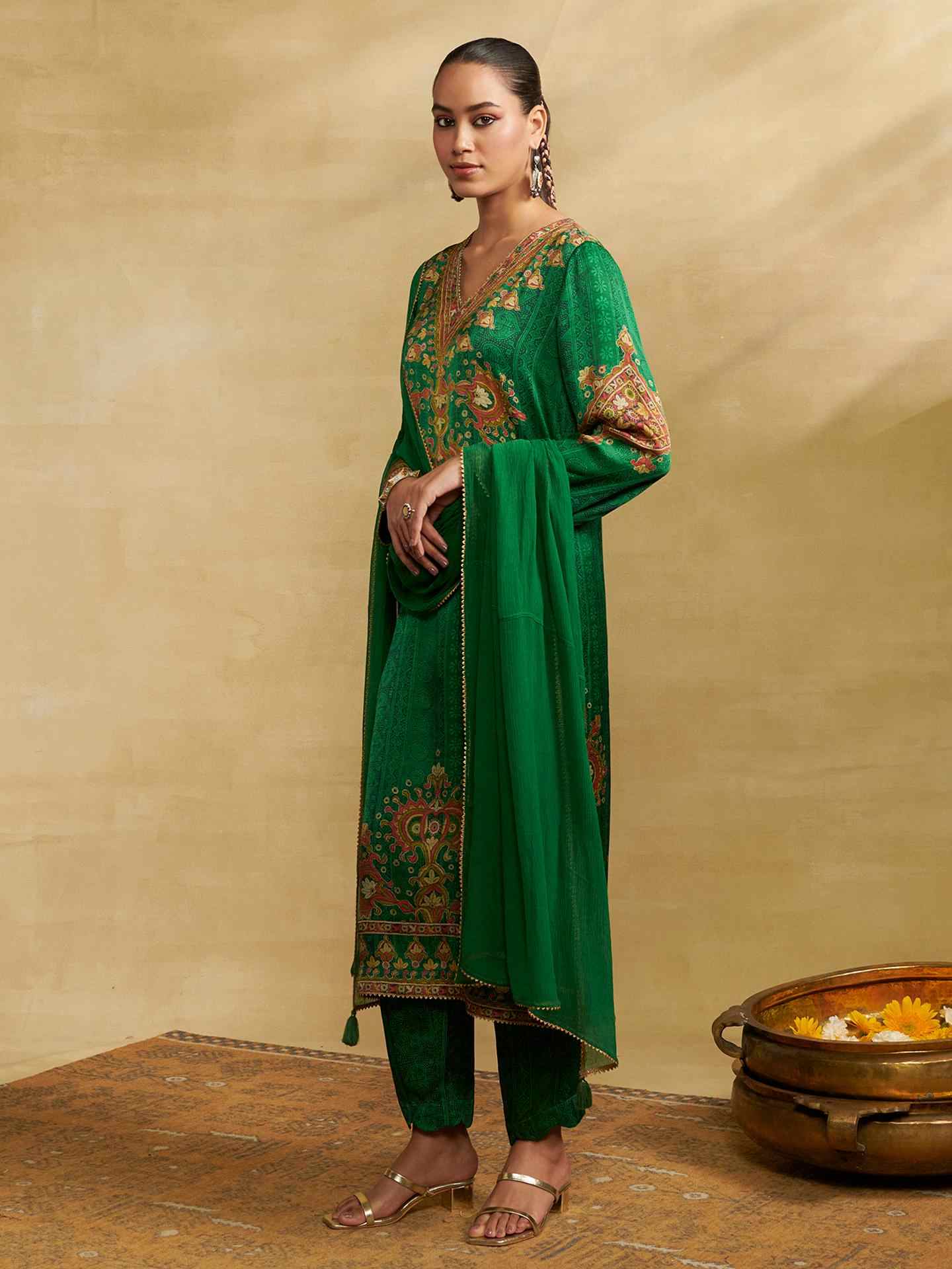 Emerald Green Sarang Suit Set