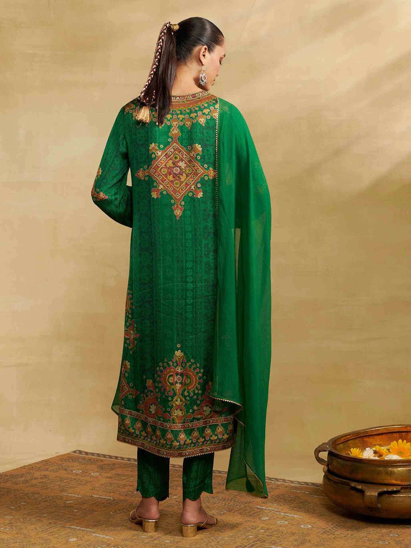 Emerald Green Sarang Suit Set