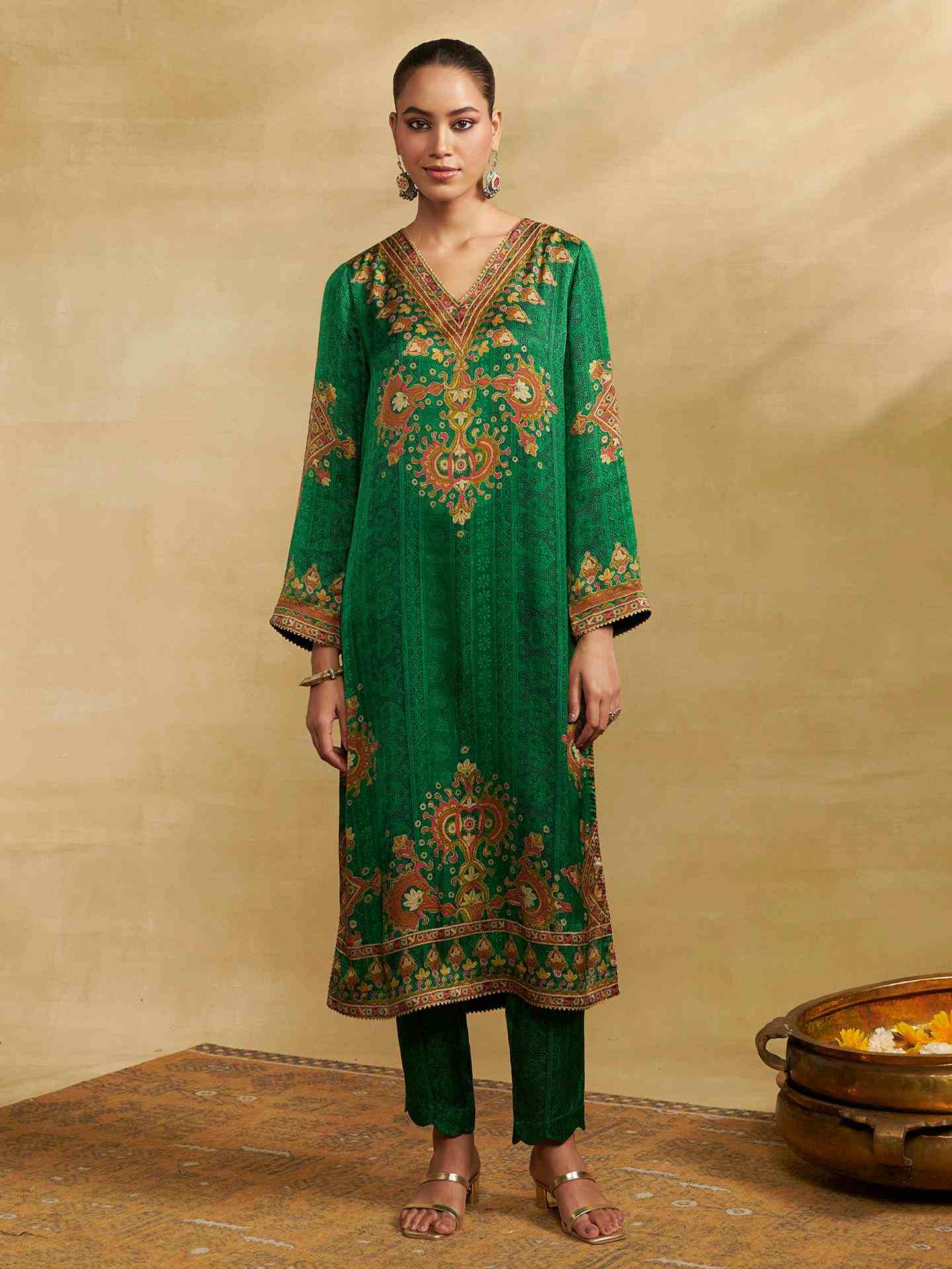 Emerald Green Sarang Suit Set