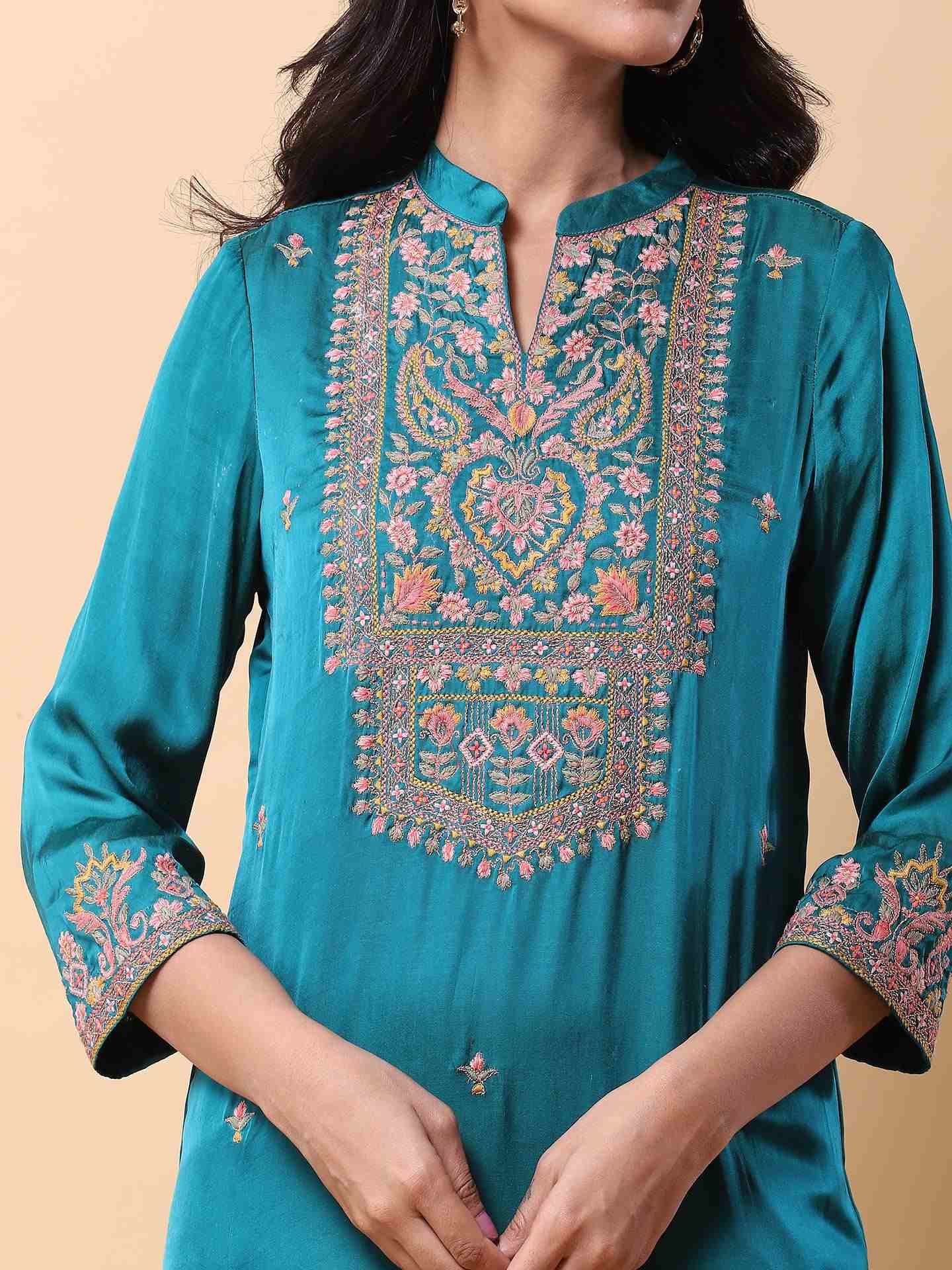 Teal Aalia Suit Set