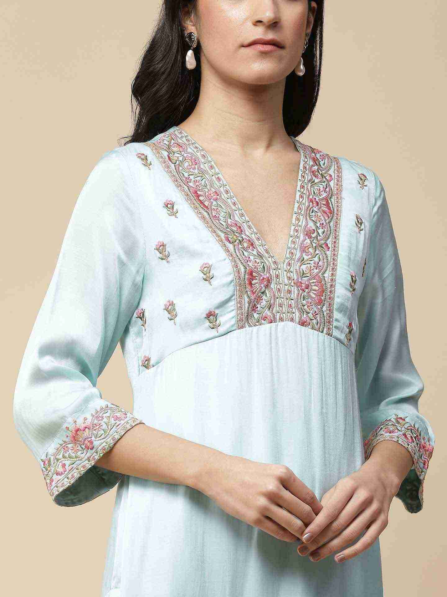 Blue Vitika Suit Set