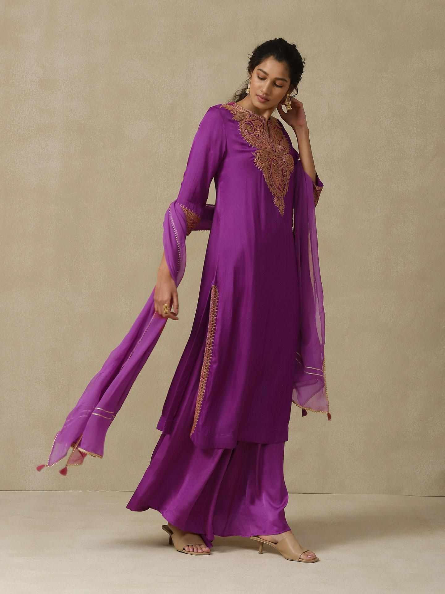 Purple Ezal Suit Set