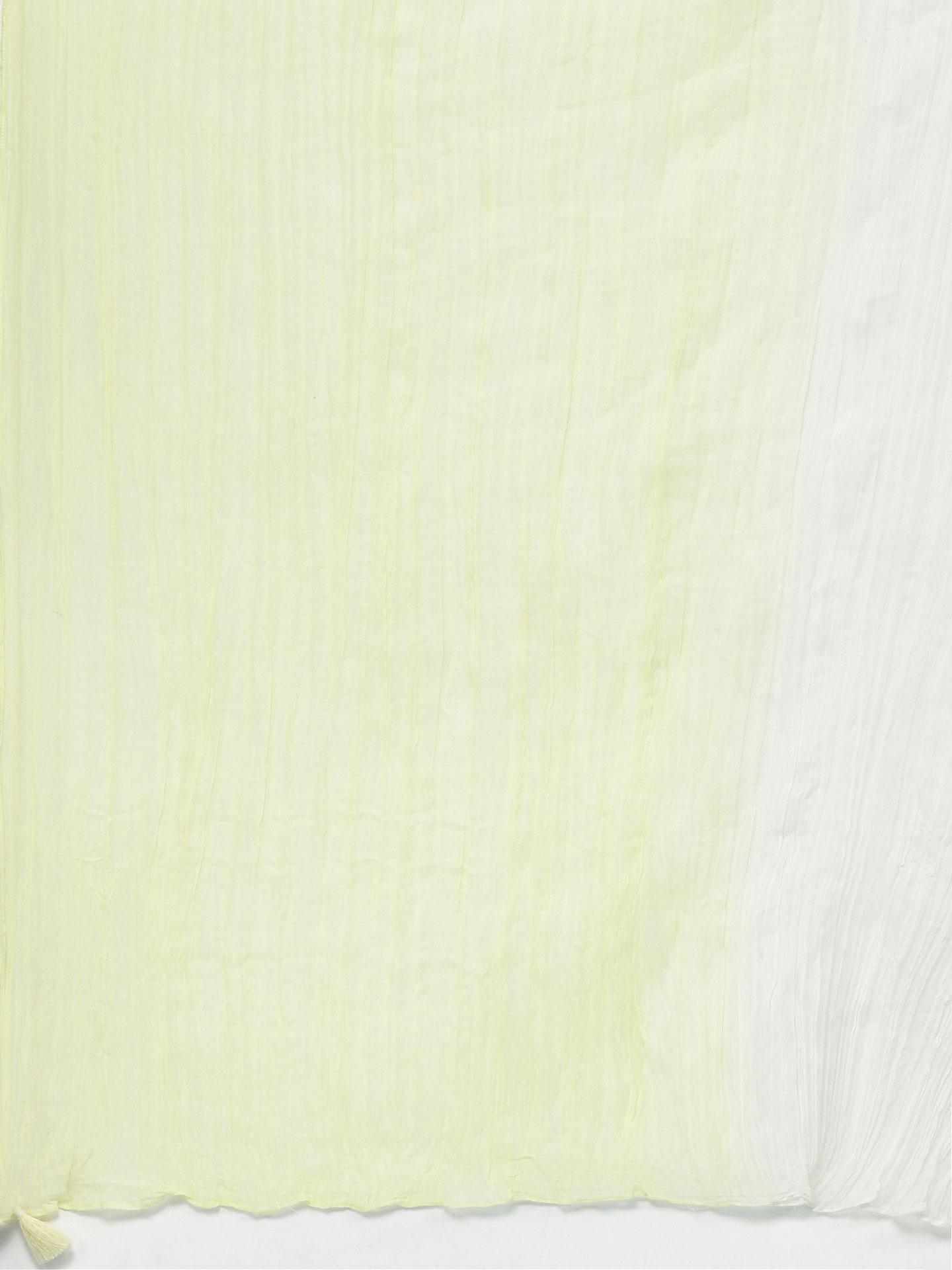 Lemon Yellow Paisely Solid Anarkali Suit