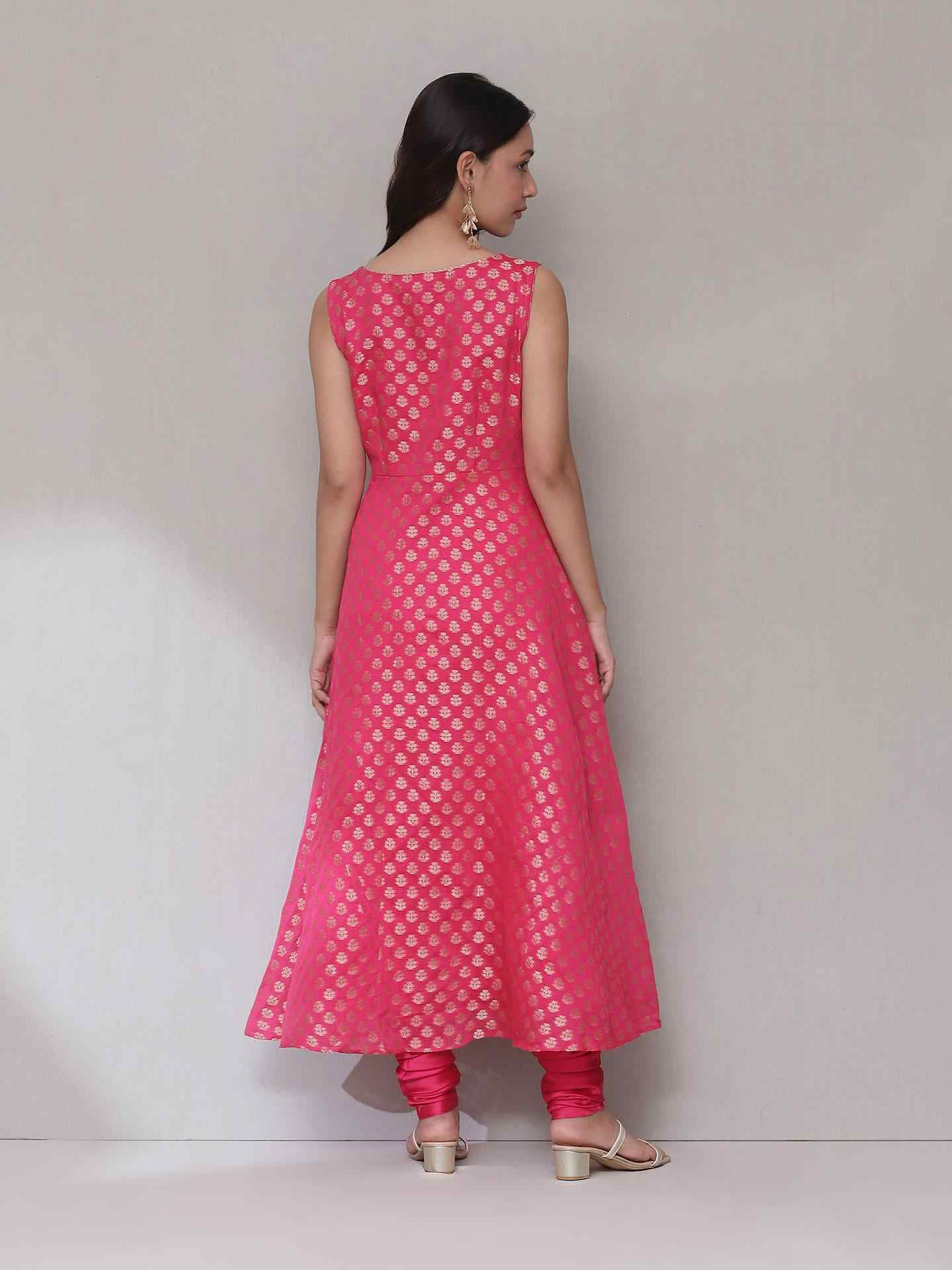 Magenta Neiza Anarkali Suit