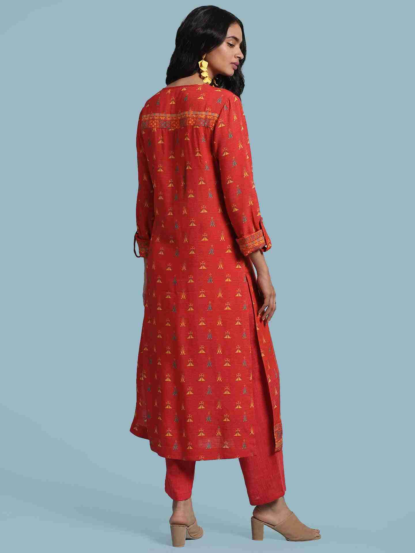 Red Gunj Suit Set