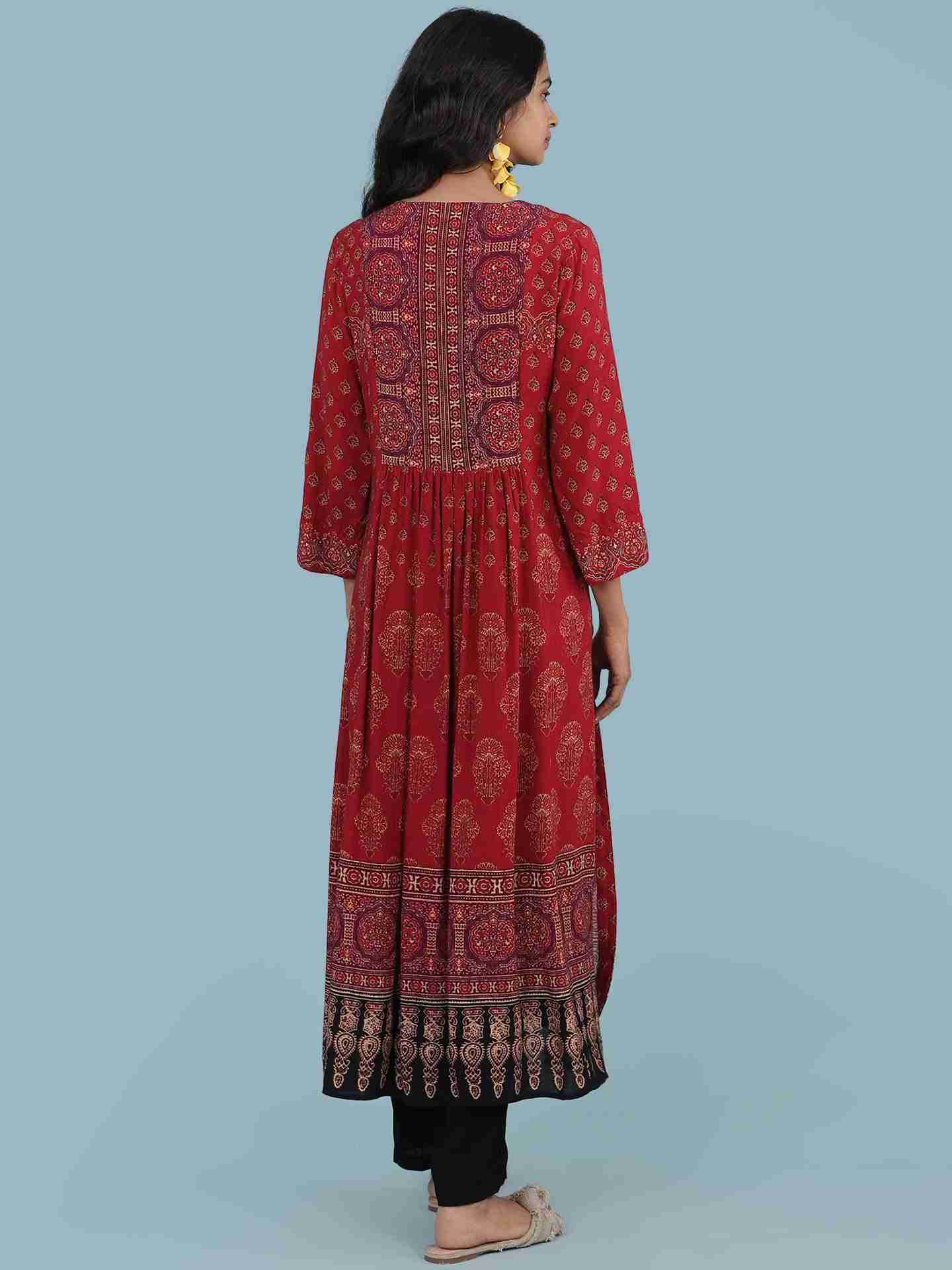Red Kuval Suit Set