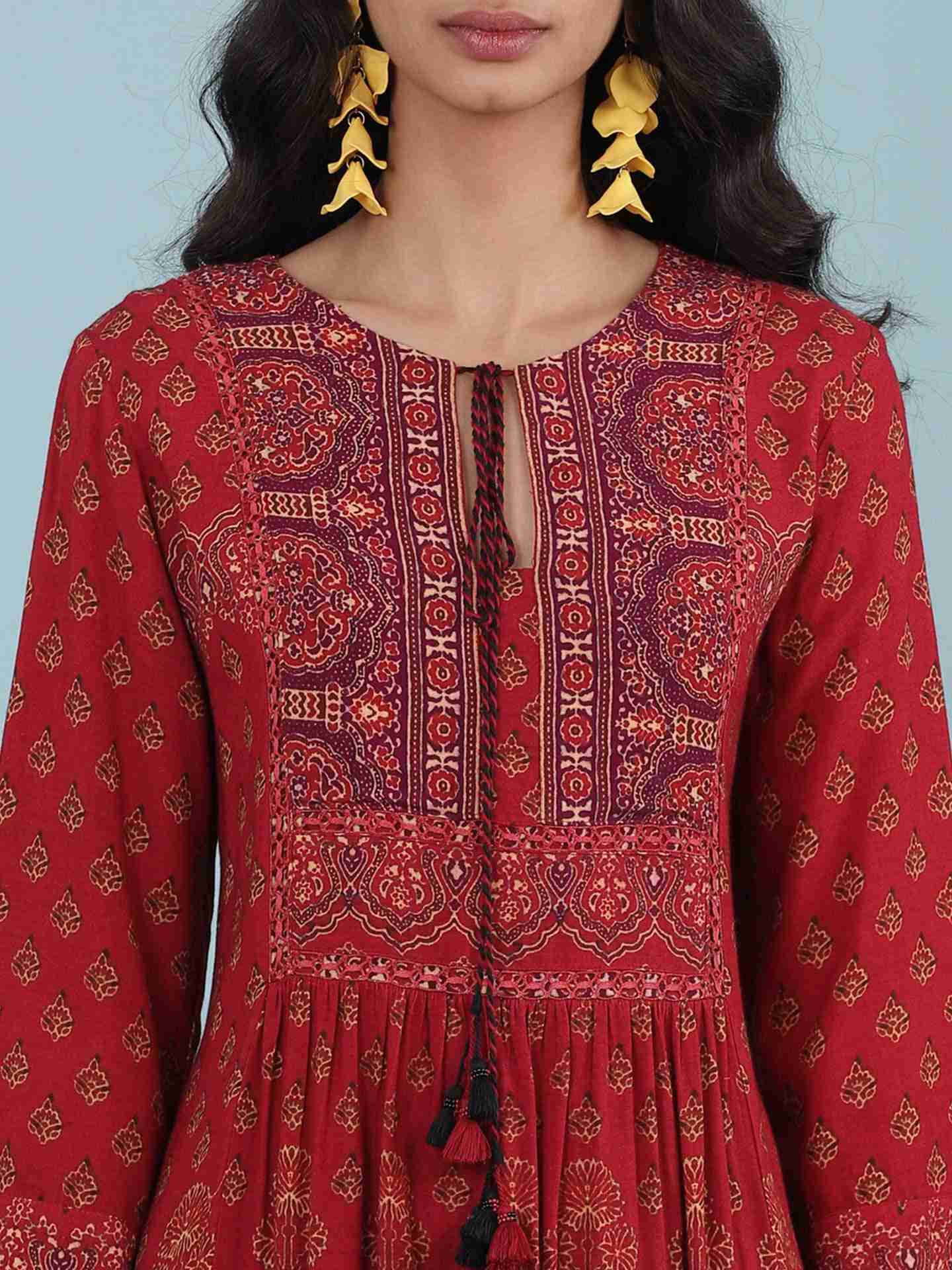 Red Kuval Suit Set