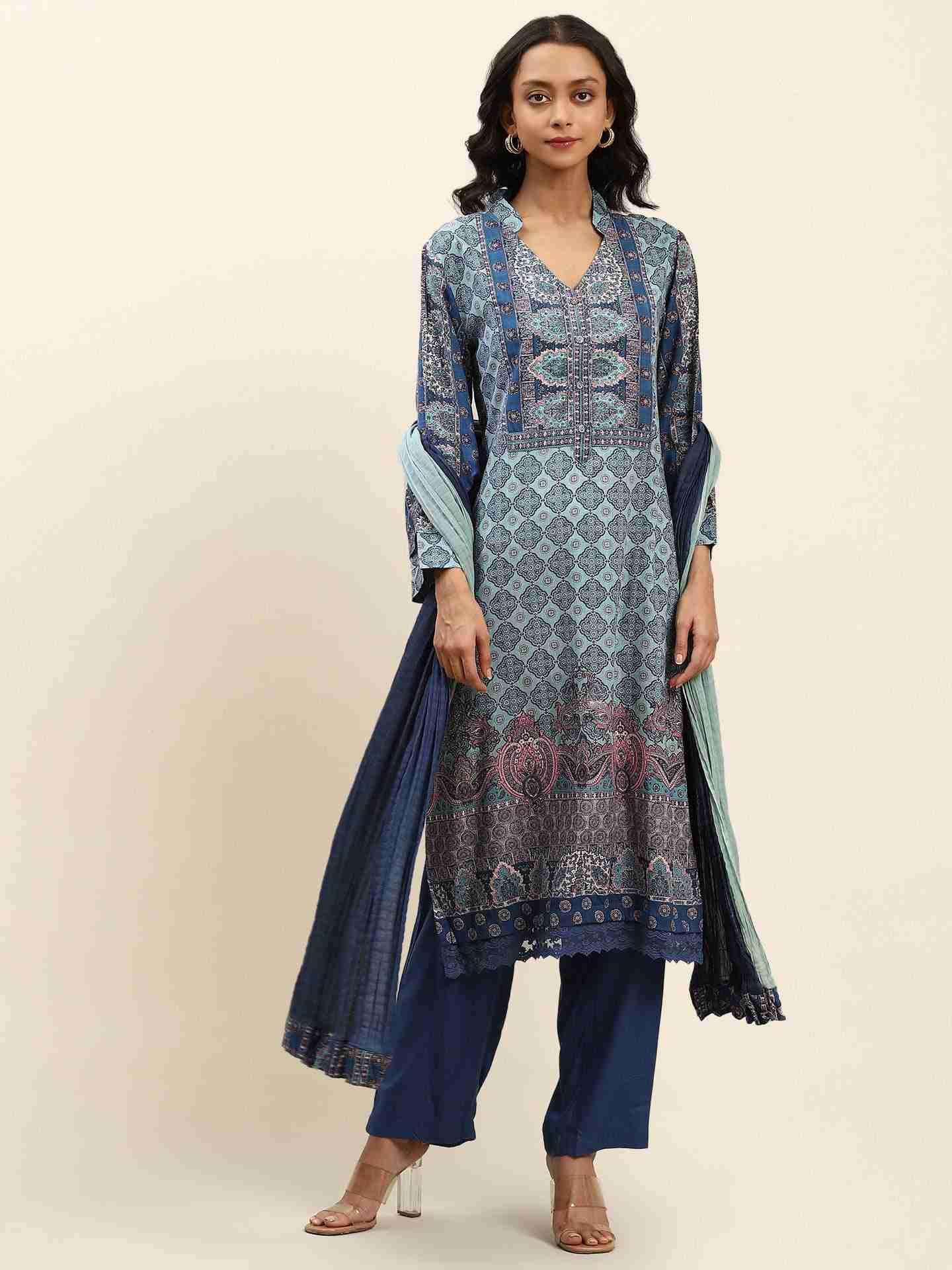 Blue Tulika Suit Set