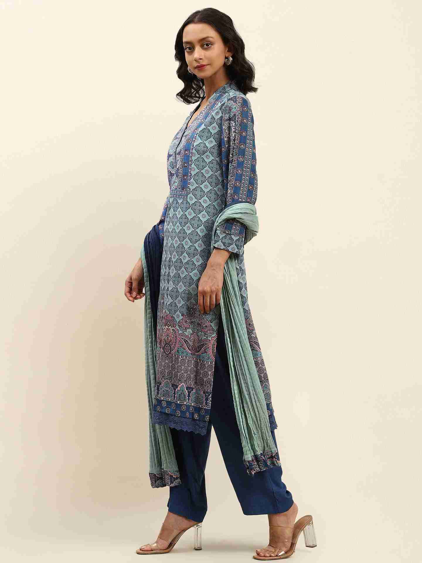 Blue Tulika Suit Set