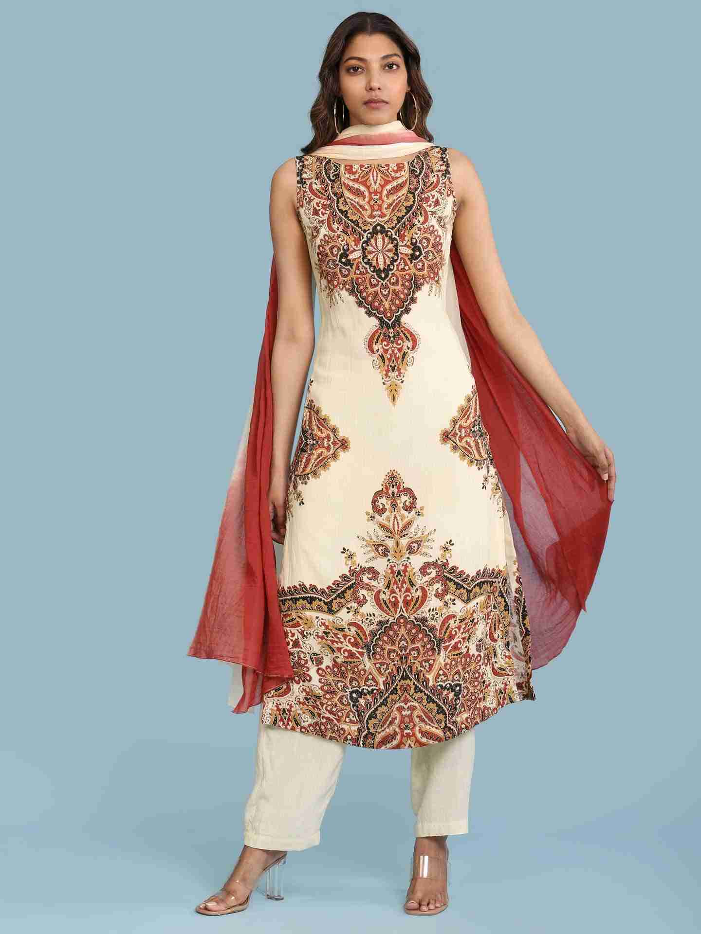 Ecru Ananya Suit Set