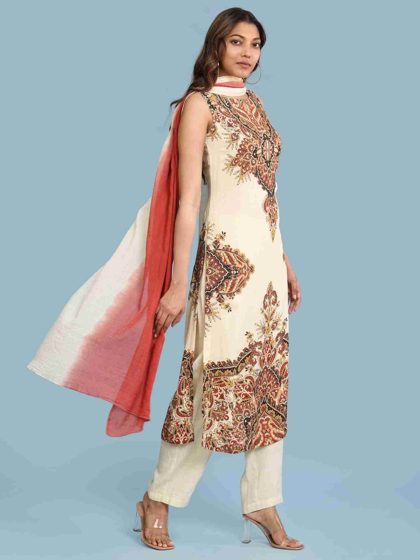 Ecru Ananya Suit Set