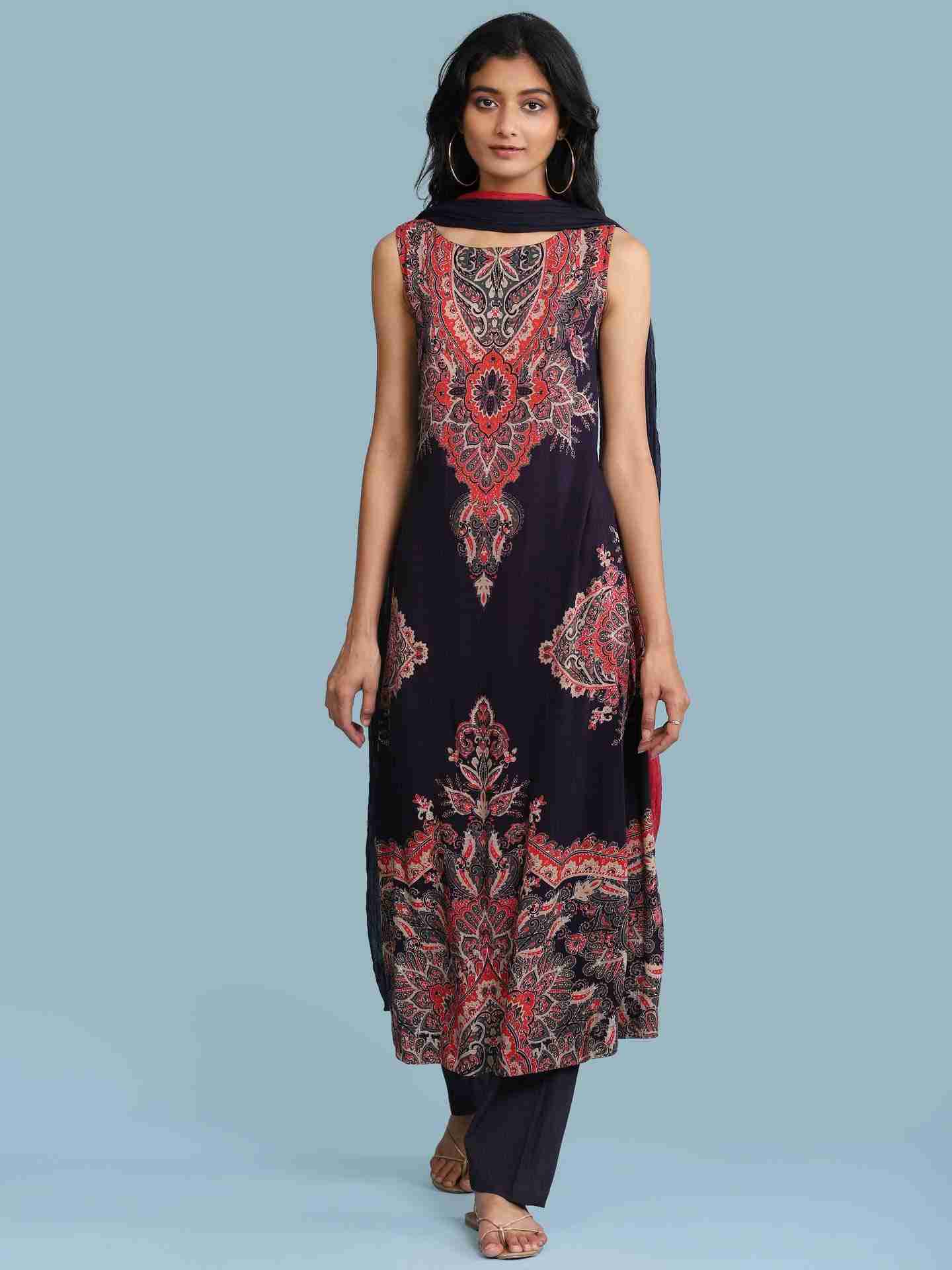 Wine Ananya Suit Set
