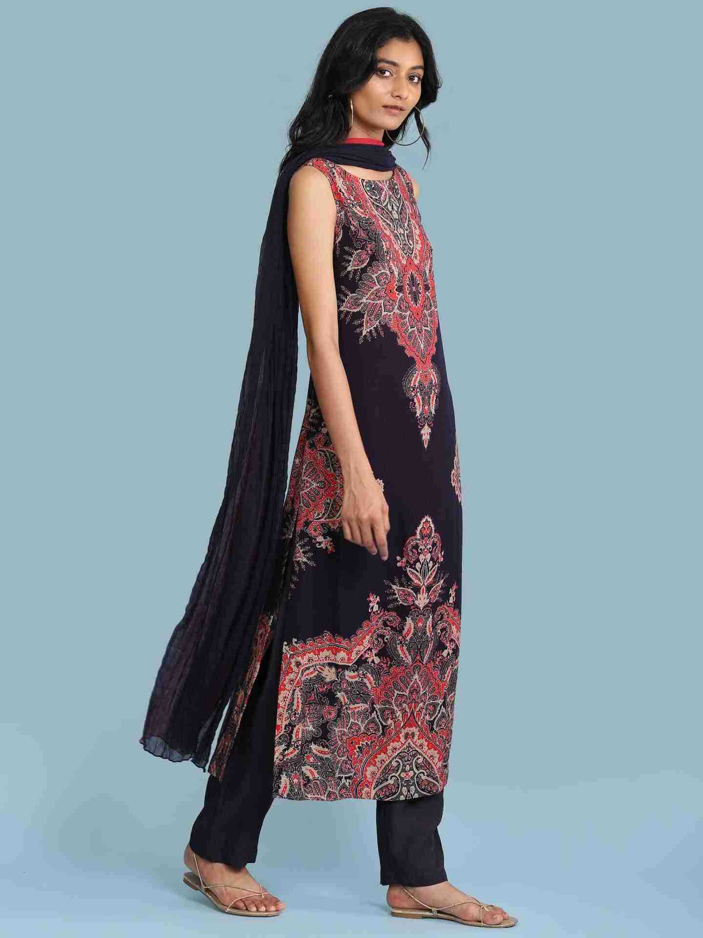 Wine Ananya Suit Set