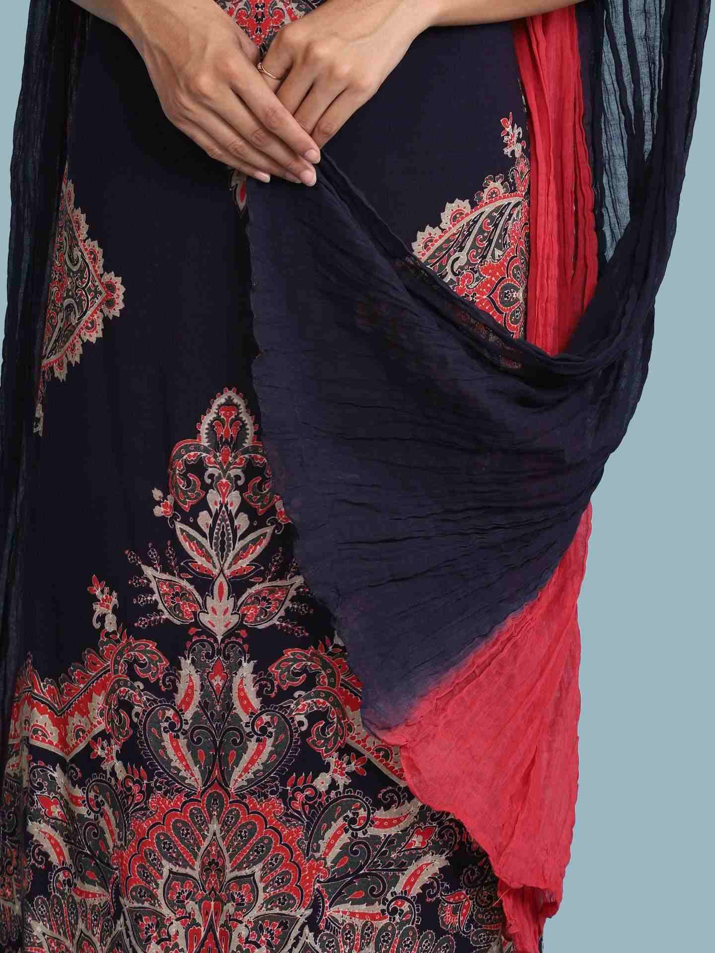 Wine Ananya Suit Set