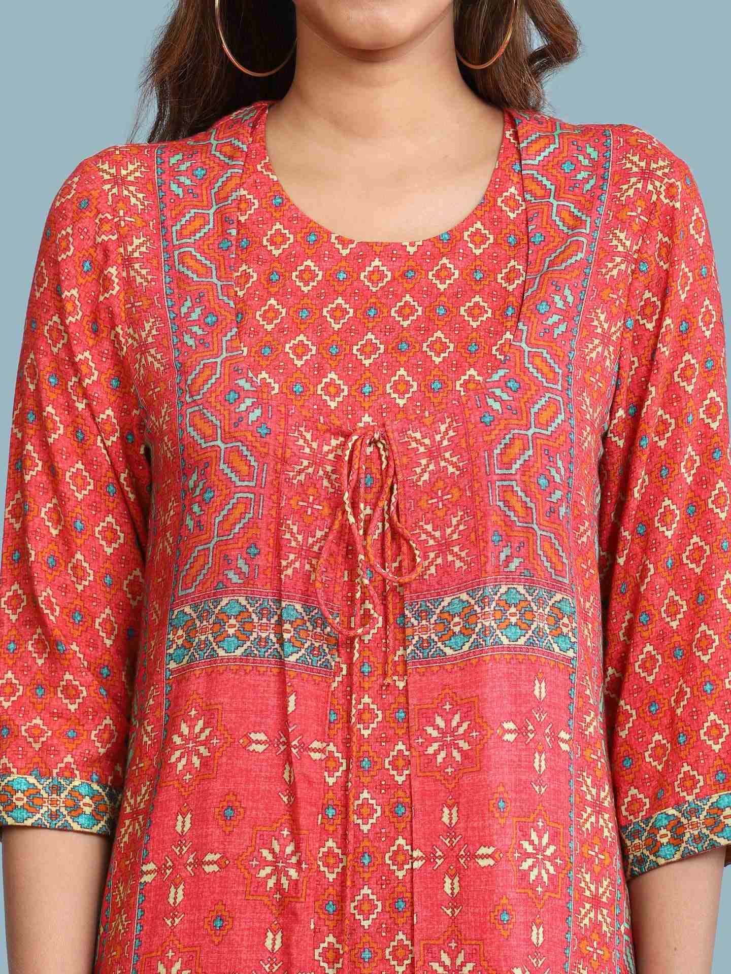 Red Ramosa Suit Set