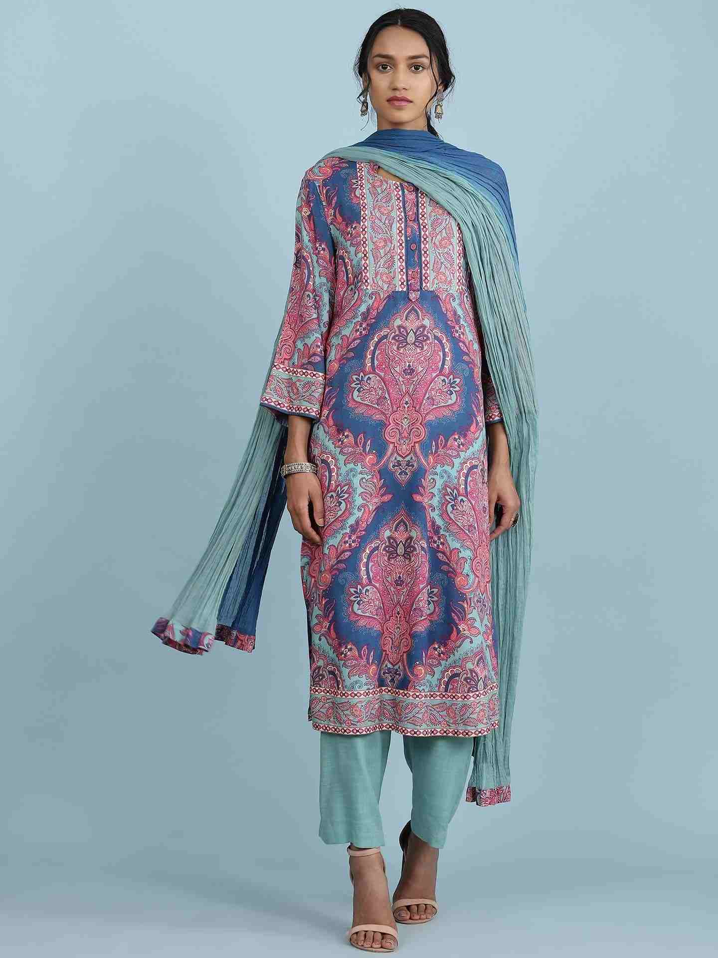 Blue Persian Suit Set