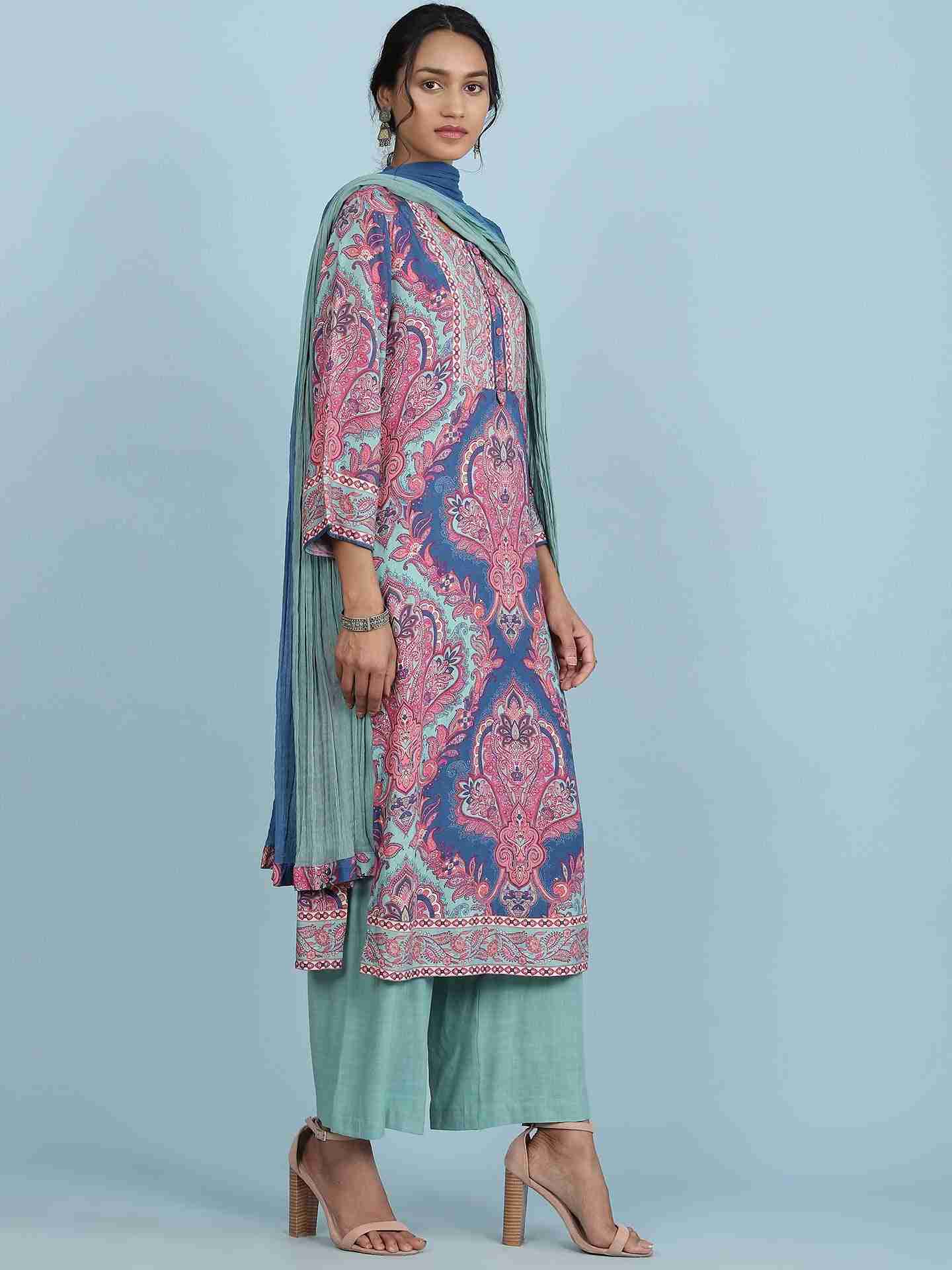 Blue Persian Suit Set