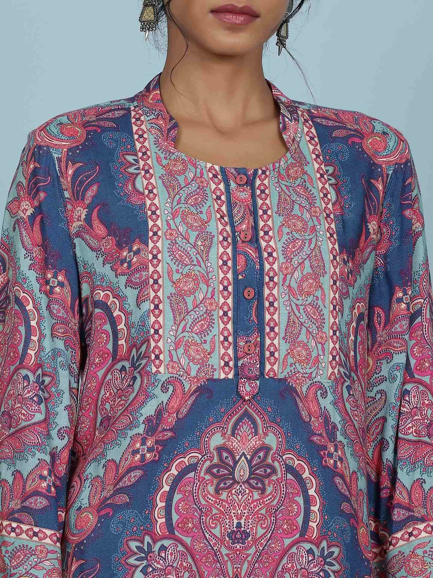Blue Persian Suit Set