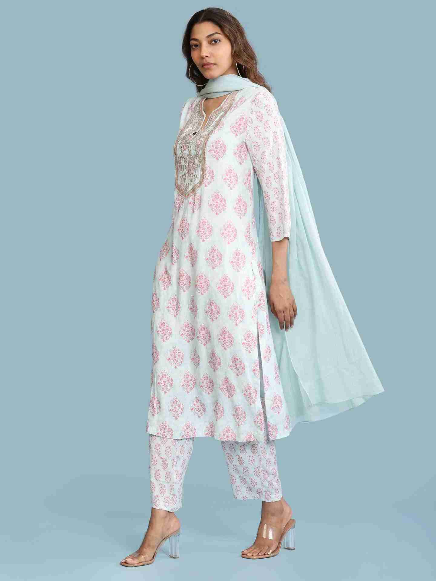 Sea Green Nandil Suit Set