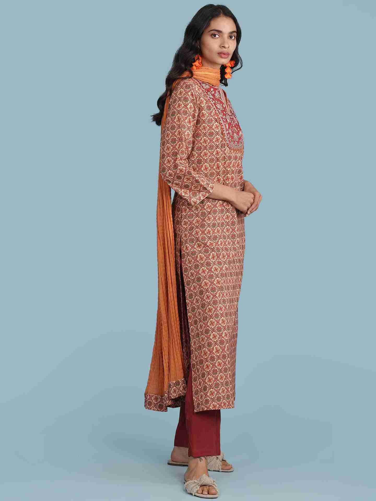 Rust Veerya Suit Set