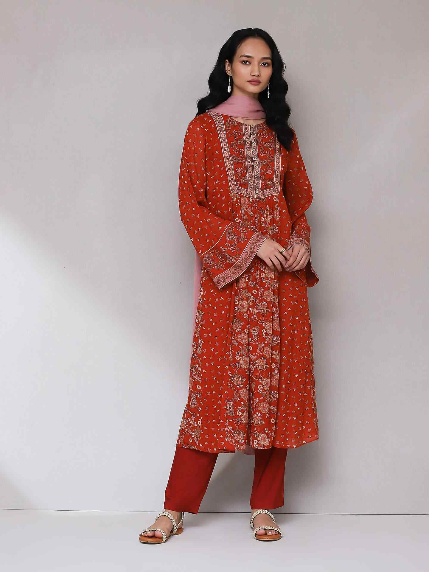 Rust Rose Mehr Suit Set