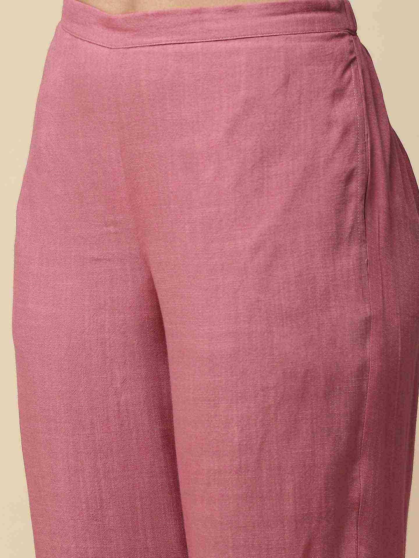 Rose Pink Namah Anarkali Suit