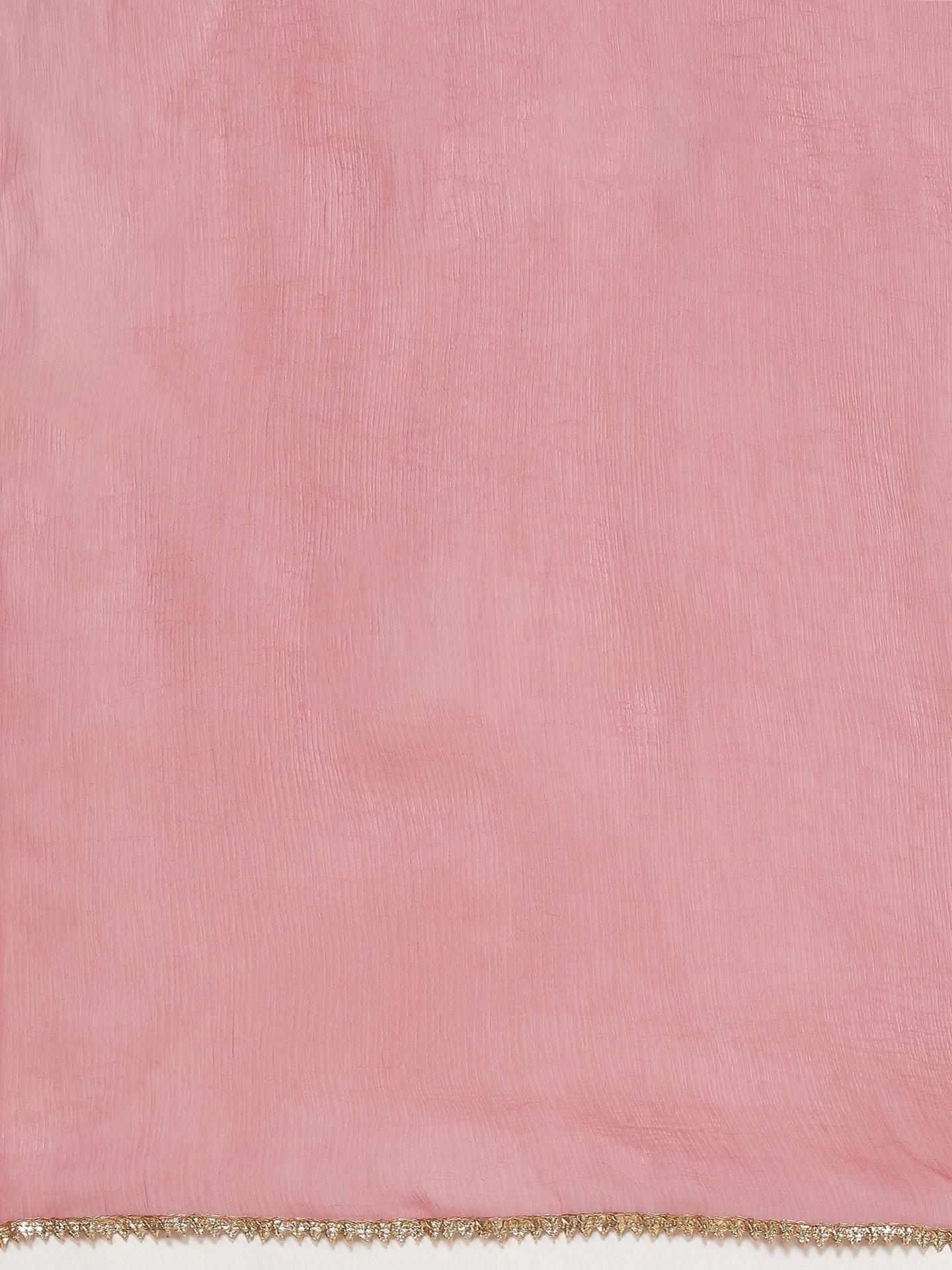 Rose Pink Namah Anarkali Suit