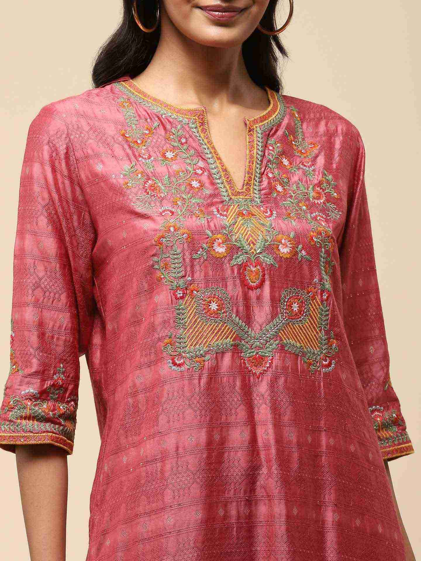 Dusky Pink Namah Sharara Suit