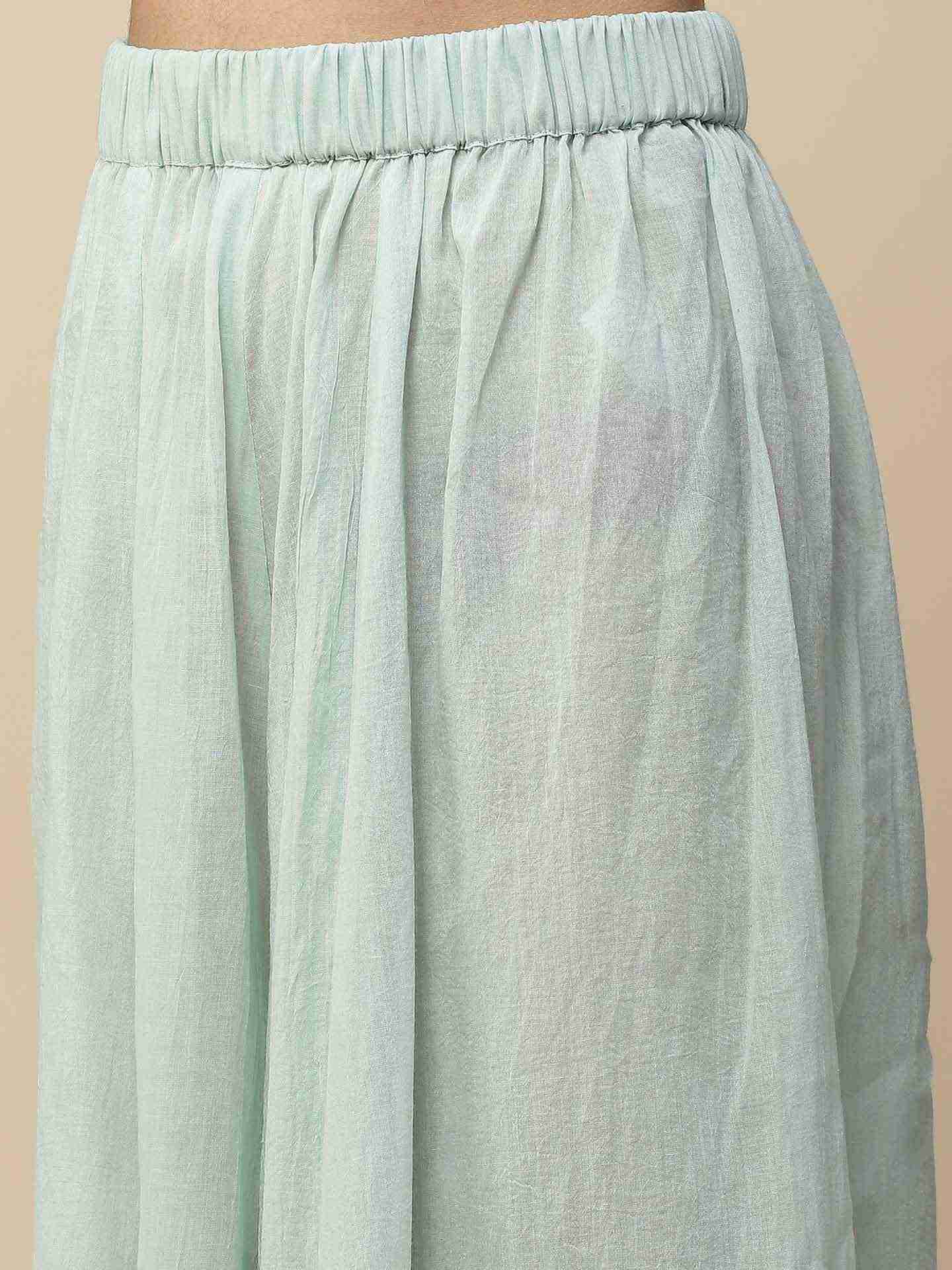 Pastel Green Namah Sharara Suit