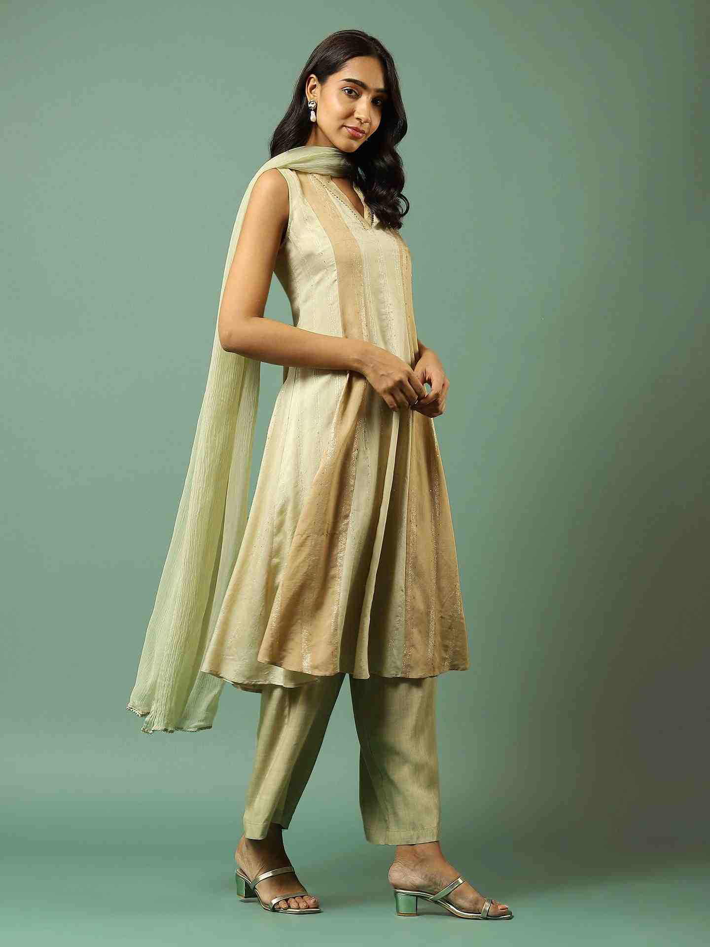 Sap Green Dhruv Suit Set