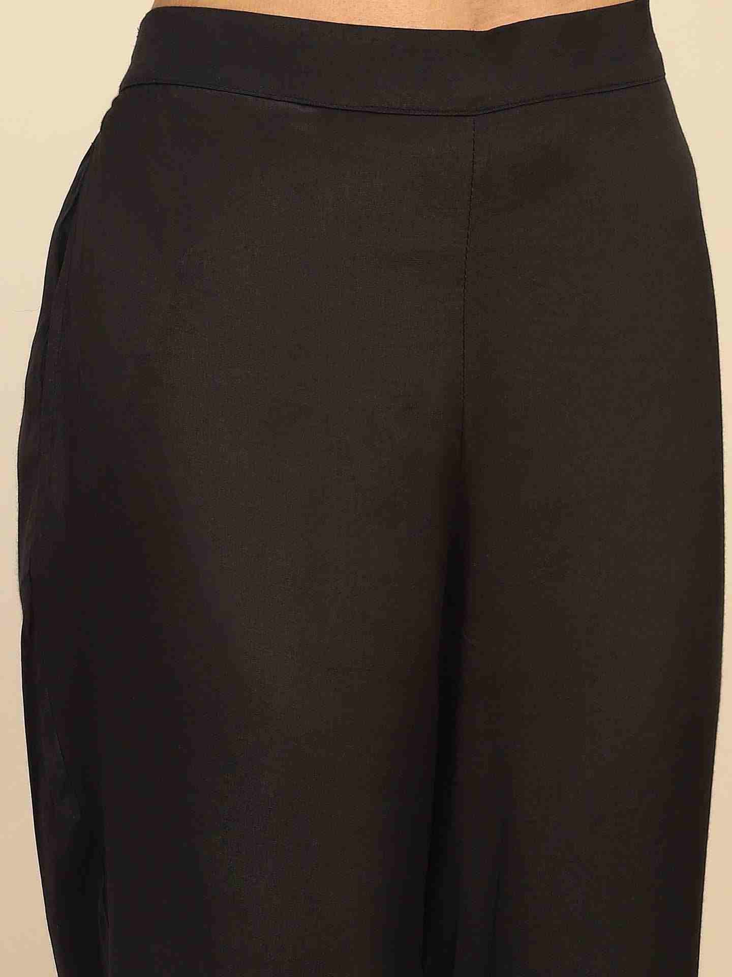 Black Flora Suit Set