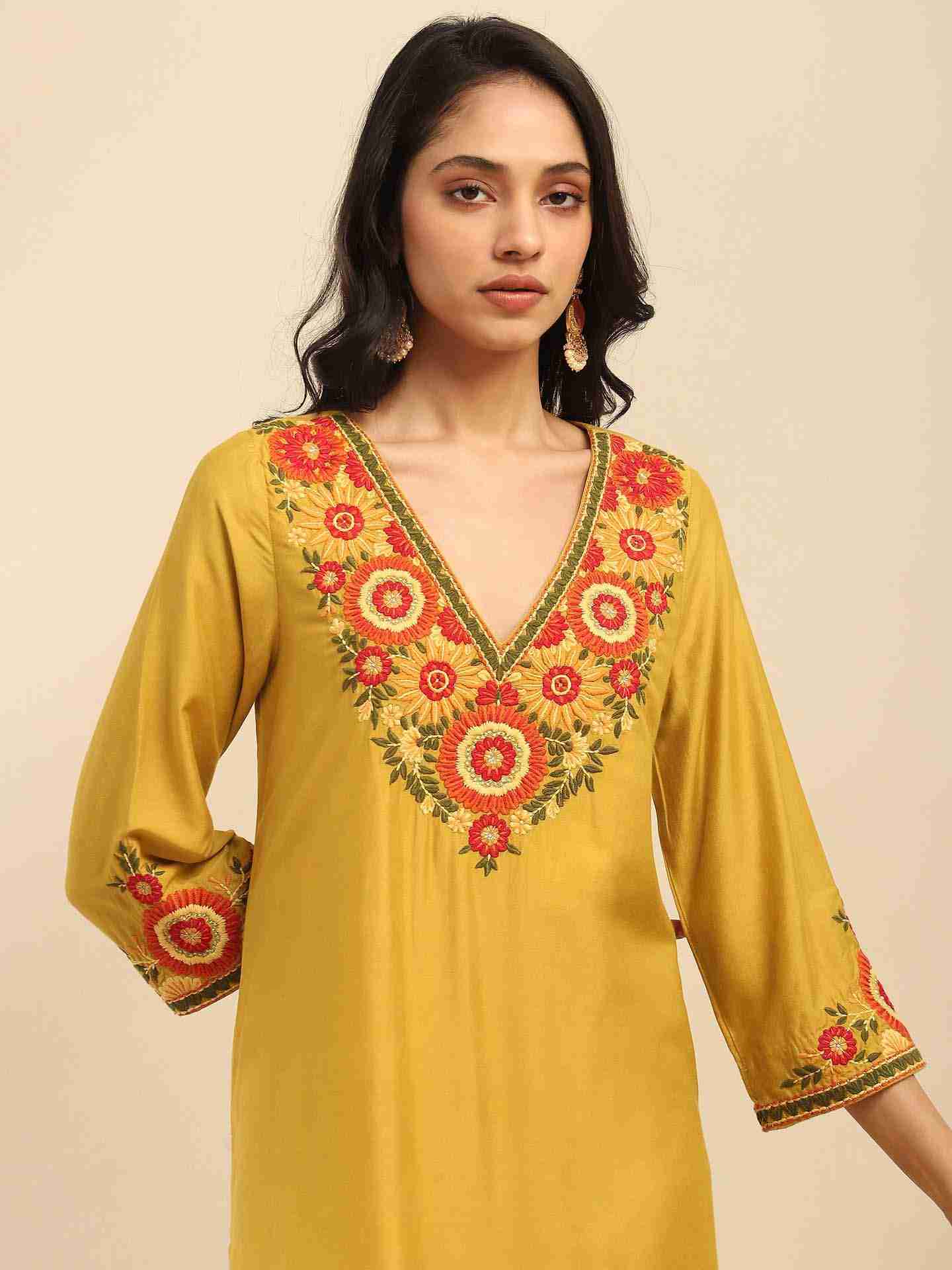 Lime Green Flora Suit Set