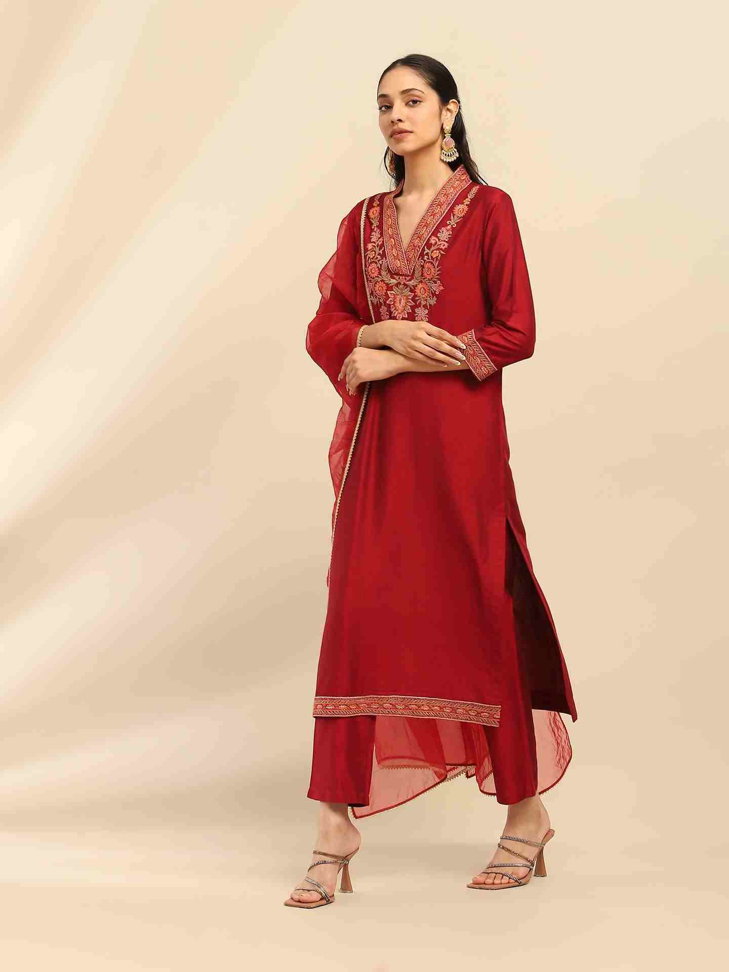 Red Scarlette Suit Set