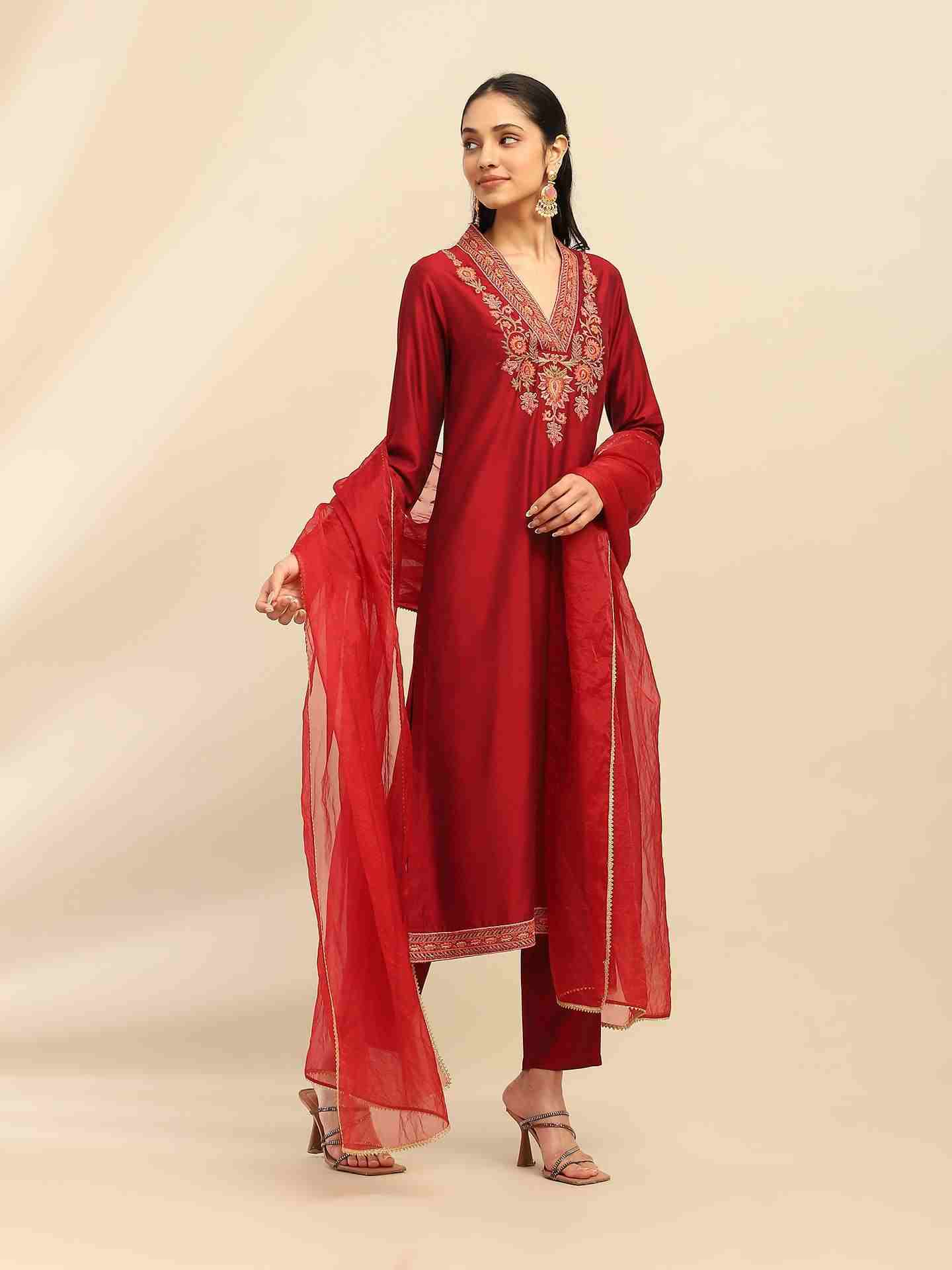 Red Scarlette Suit Set