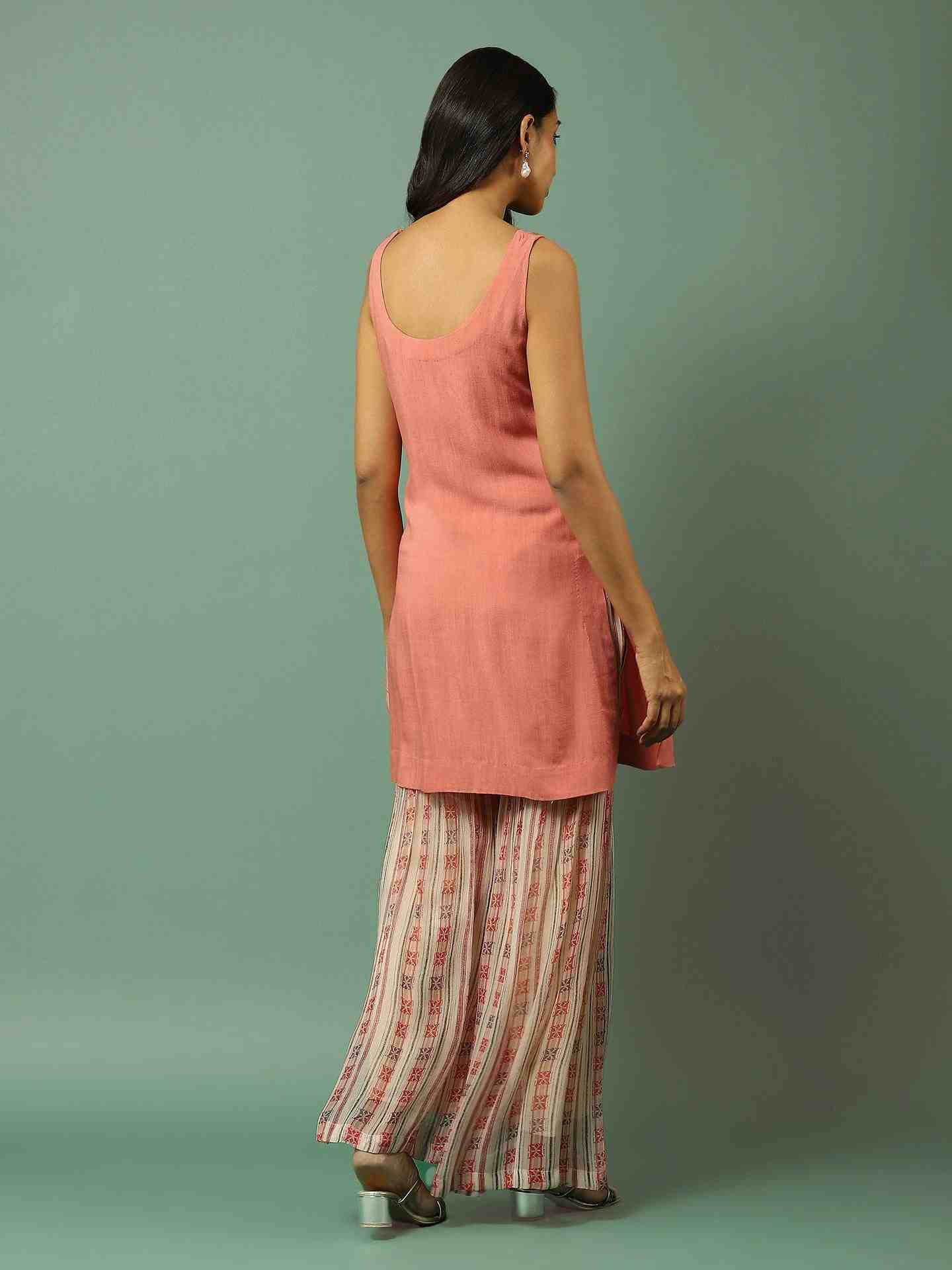 Rust Darshana Sharara Suit