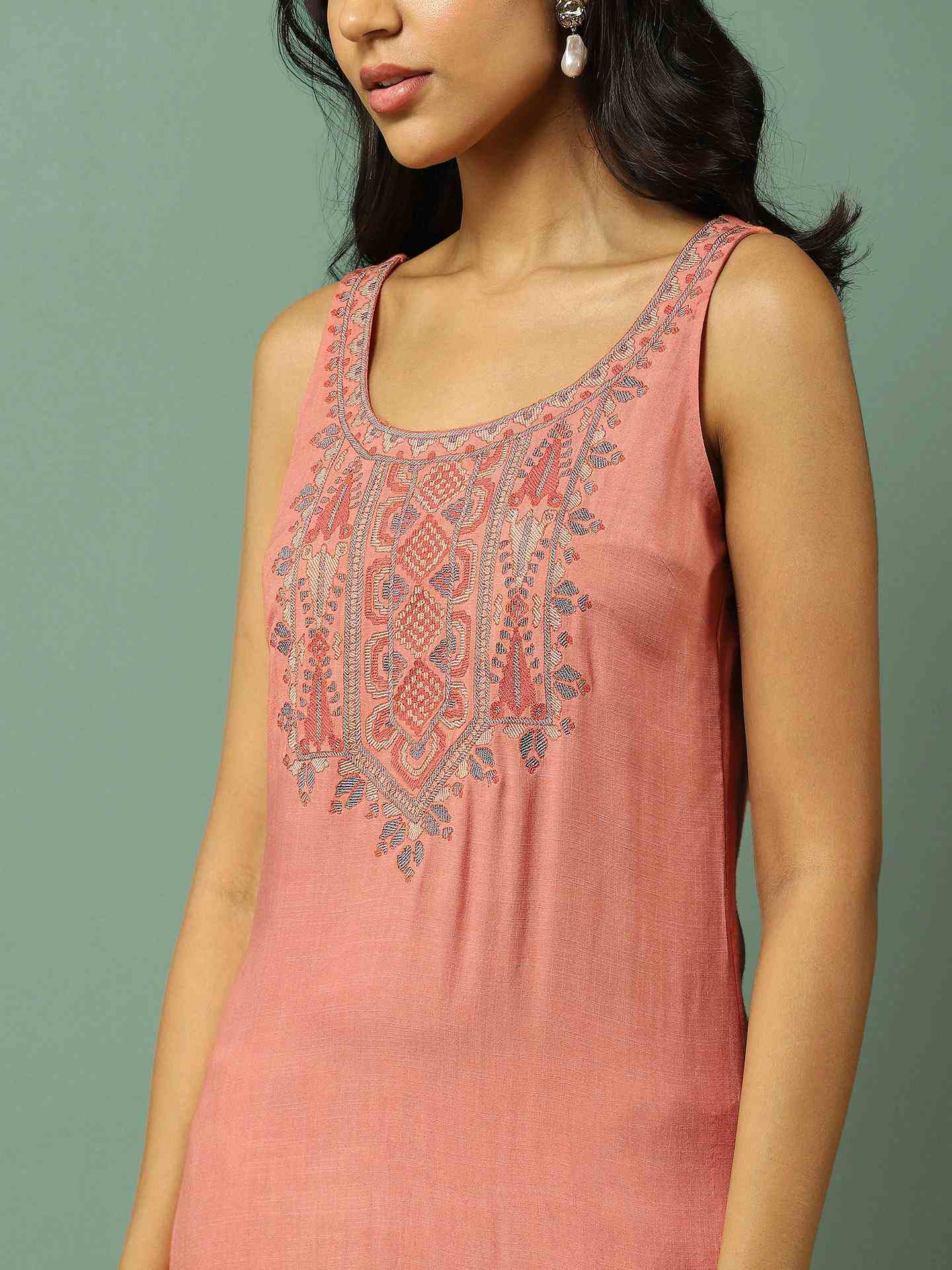 Rust Darshana Sharara Suit