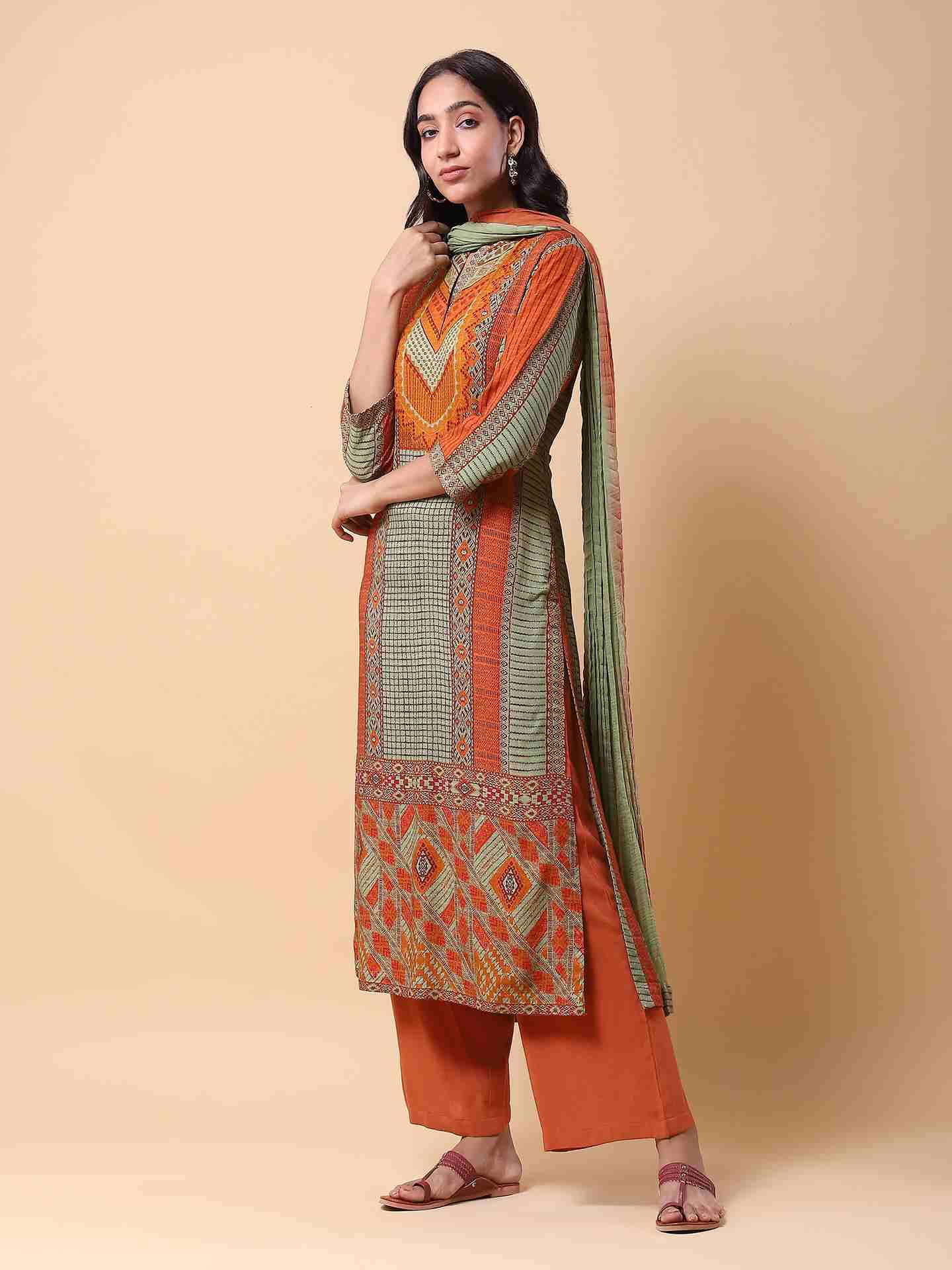 Green Mascara Suit Set