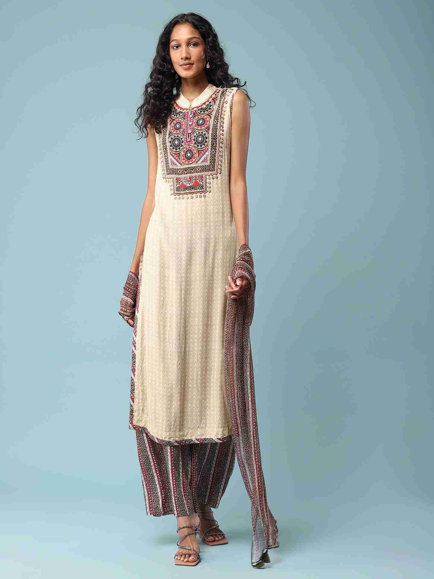 Beige Nitya Suit Set
