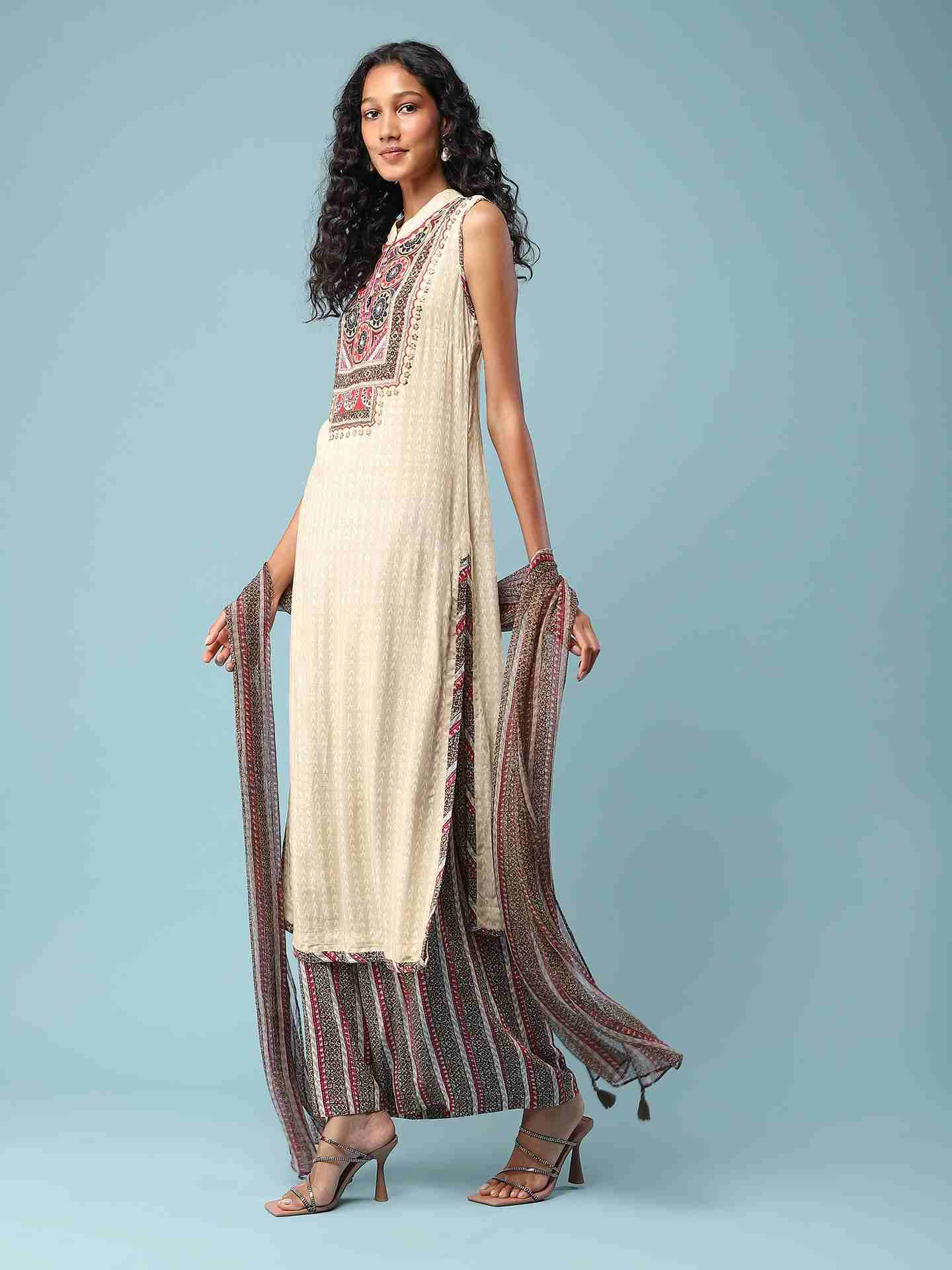 Beige Nitya Suit Set