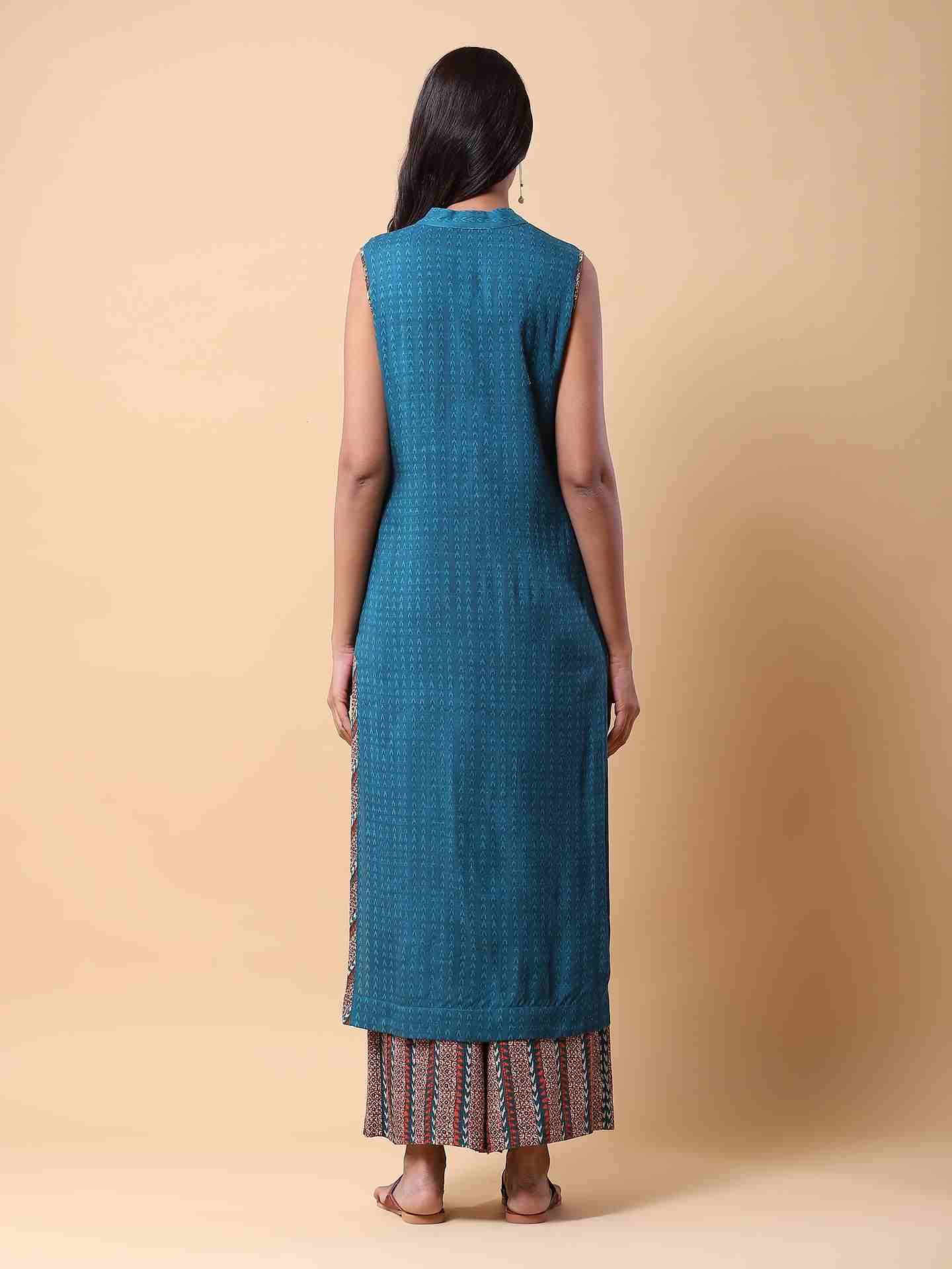 Teal Nitya Suit Set