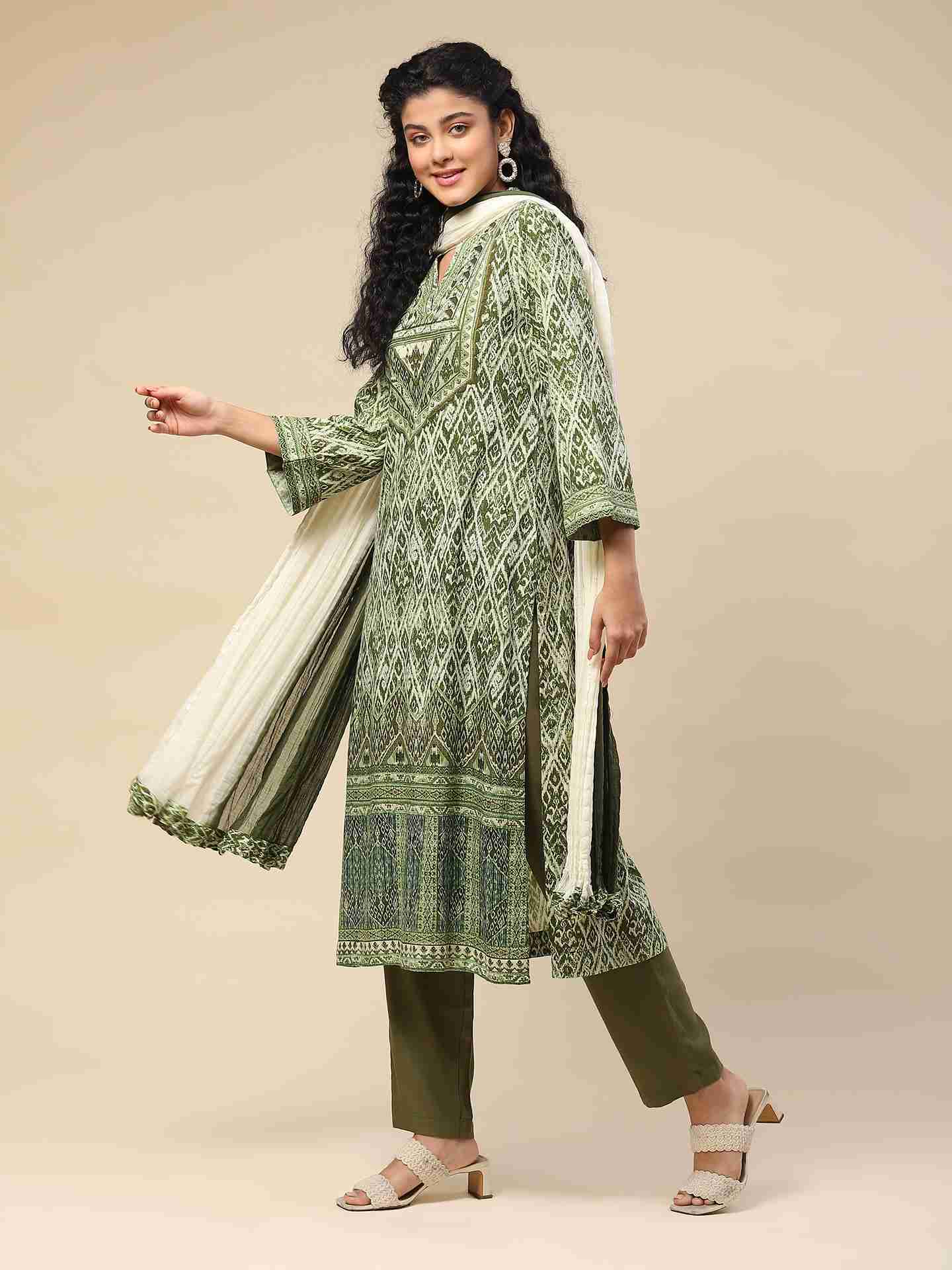 Green Mirage Suit Set