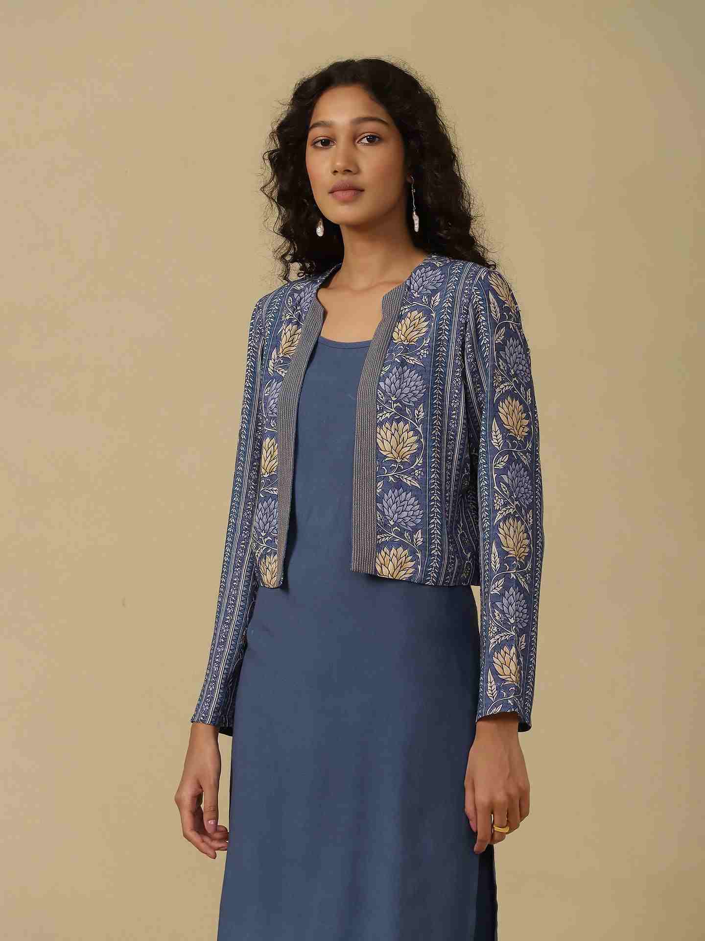 Denim Blue Toobah Suit Set