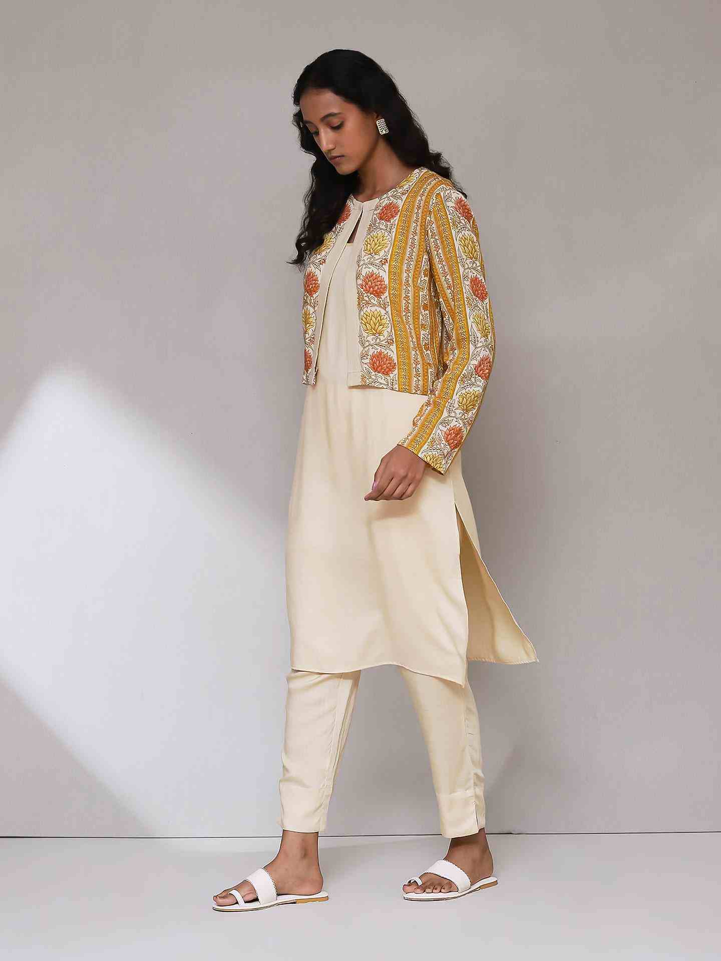 Mustard Toobah Suit Set