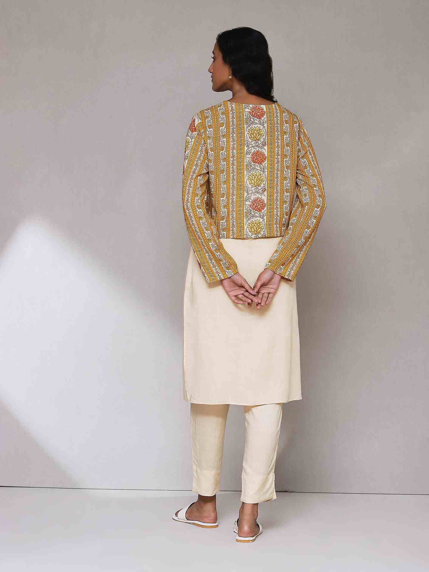 Mustard Toobah Suit Set