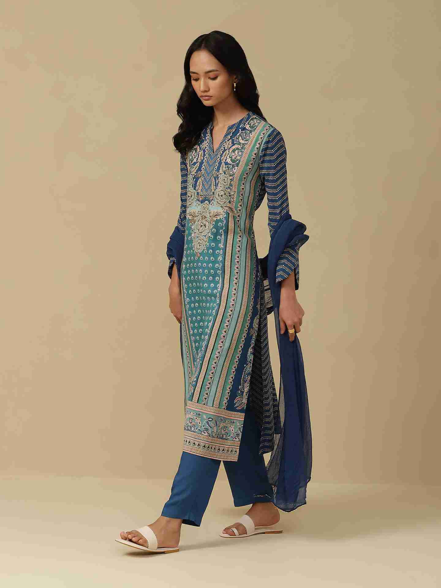 Blue Zunaira Suit Set