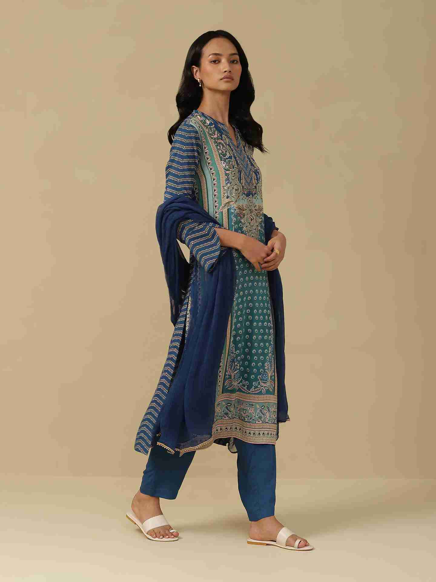 Blue Zunaira Suit Set